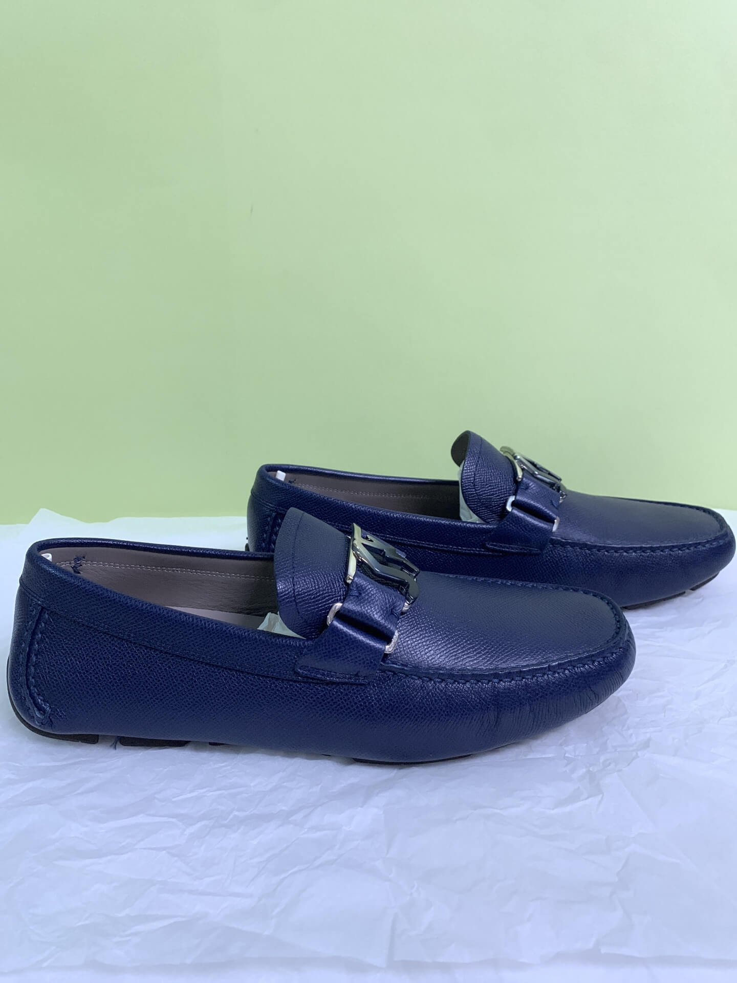 Salvatore Ferragamo Blue Gradient Loafers