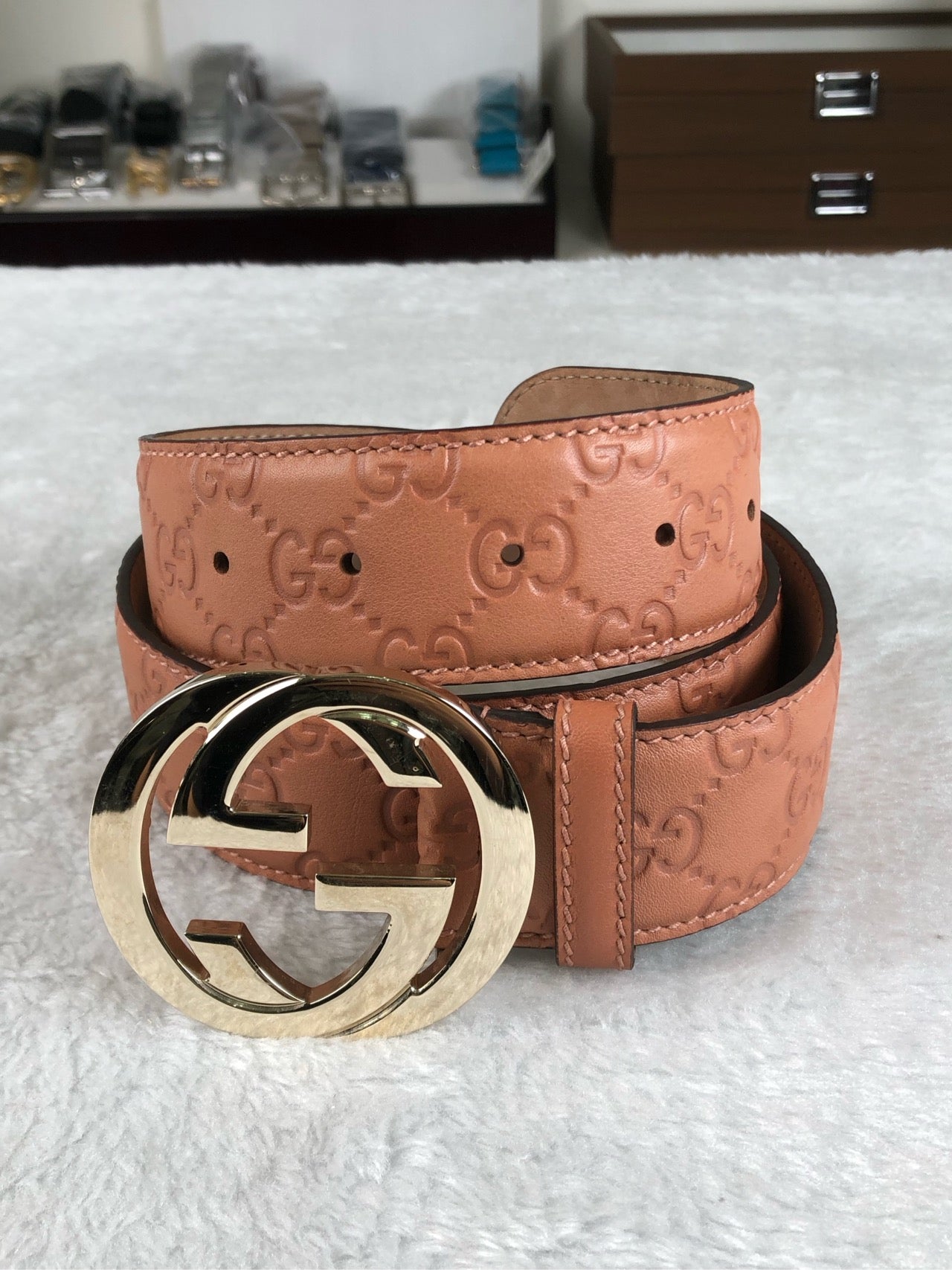 Gucci Pink Belt