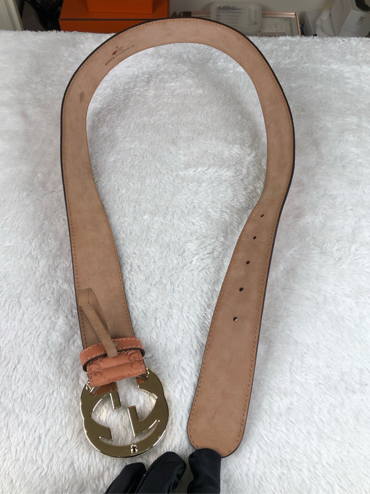 Gucci Pink Belt