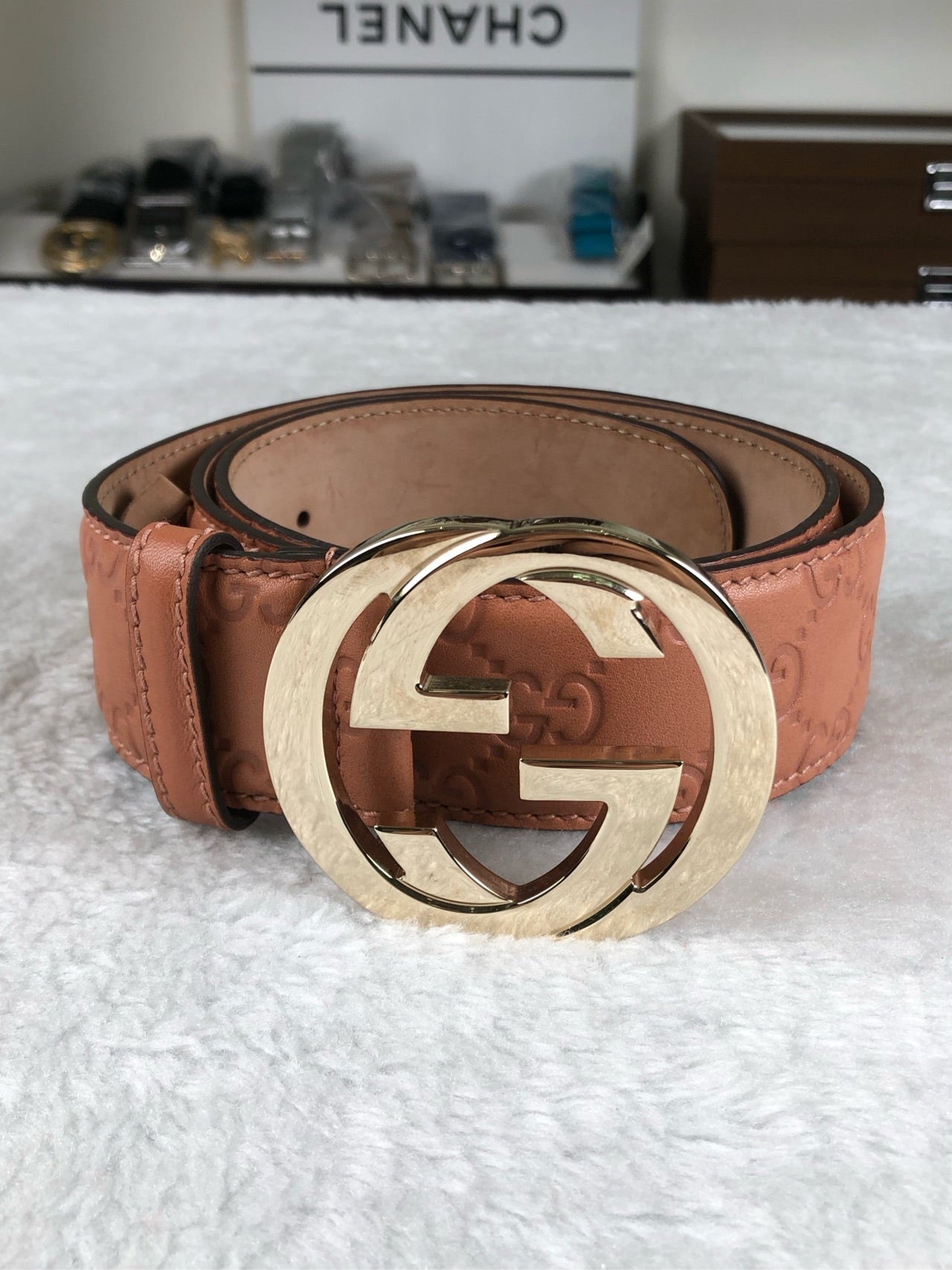 Gucci Pink Belt