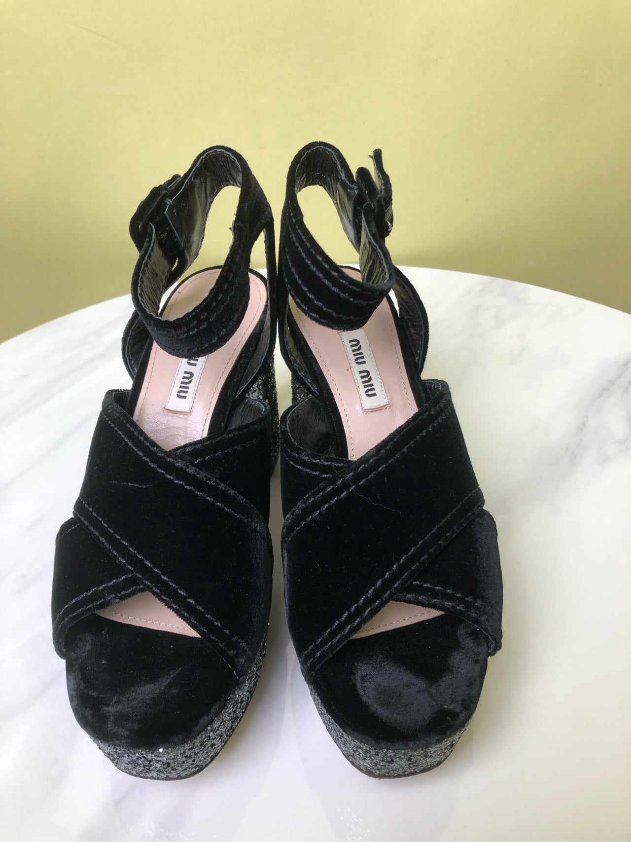 Miu Miu Velvet High heels