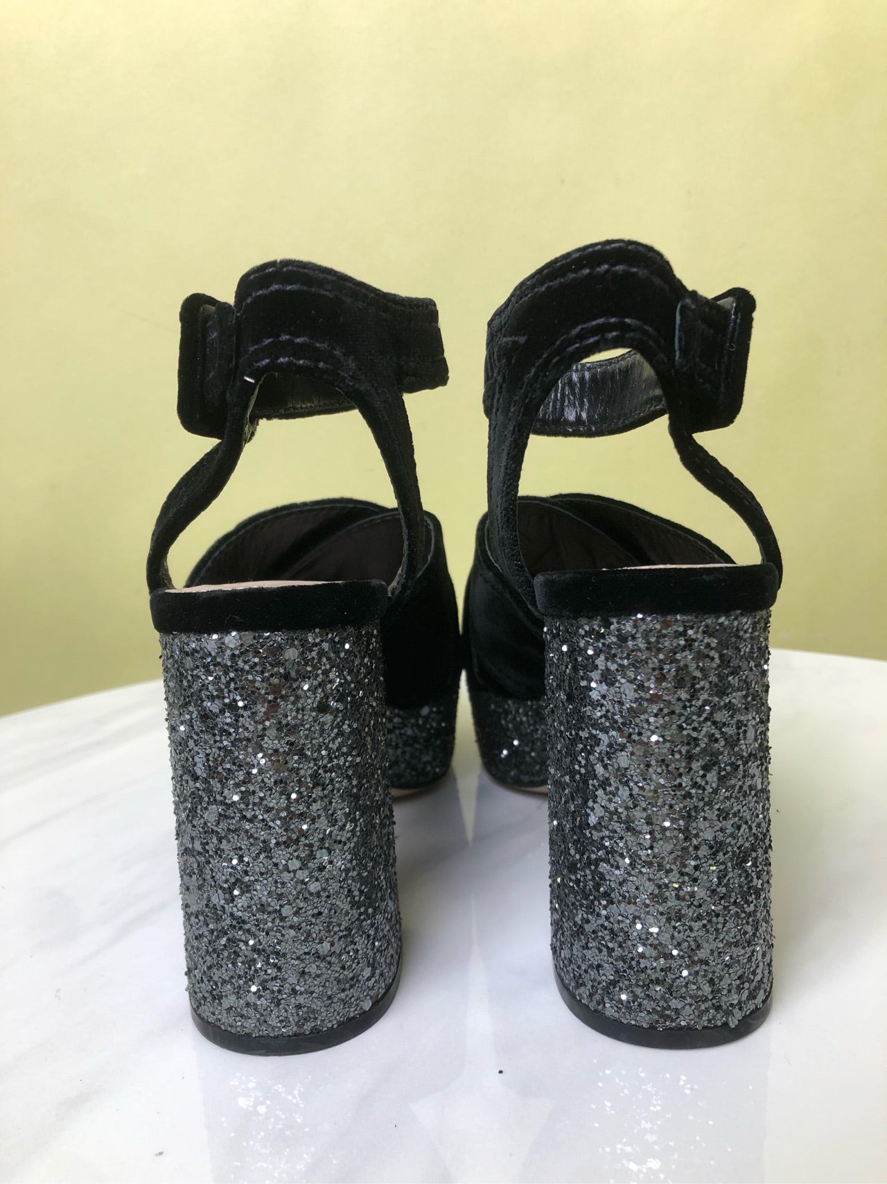 Miu Miu Velvet High heels