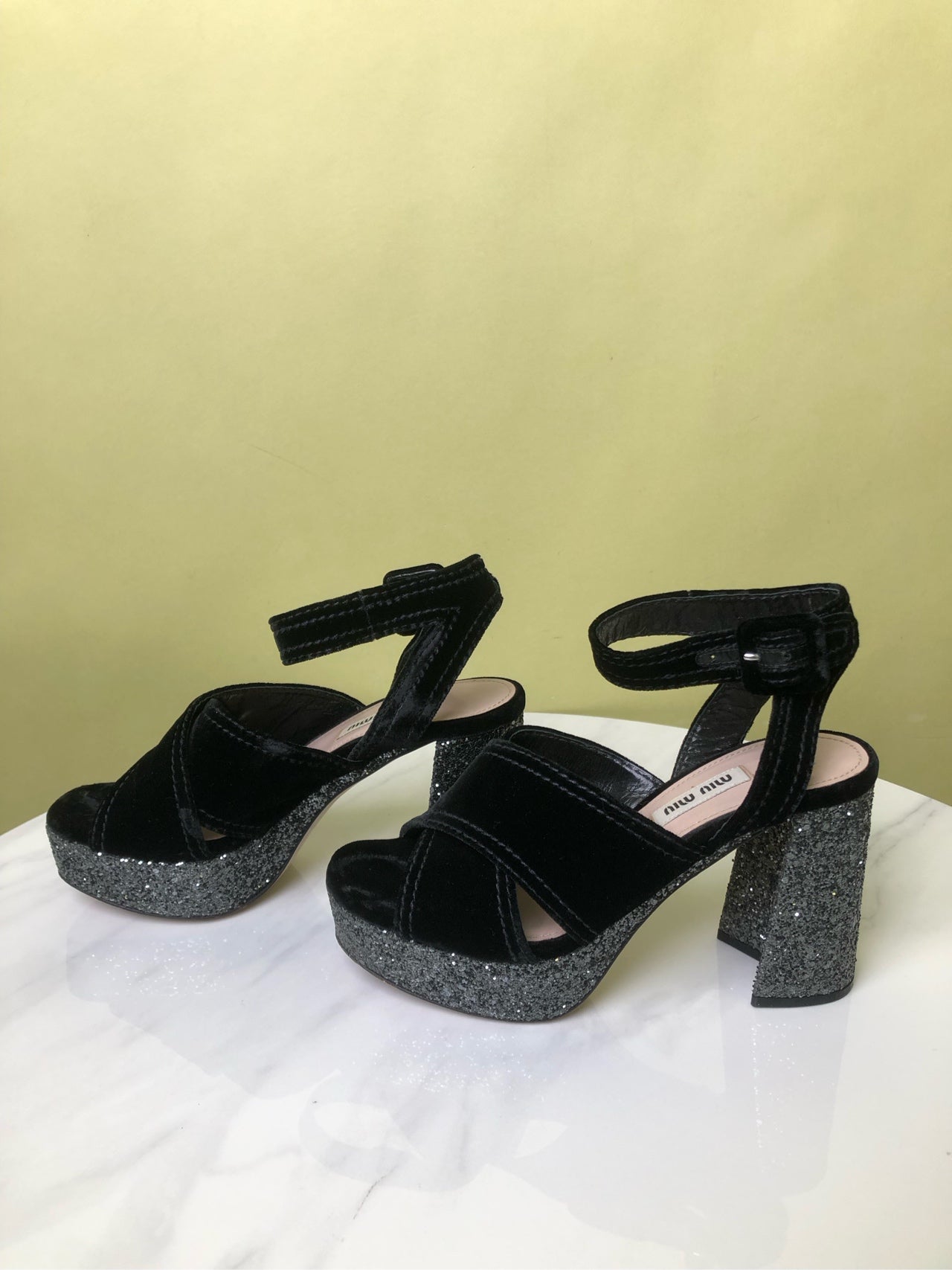 Miu Miu Velvet High heels