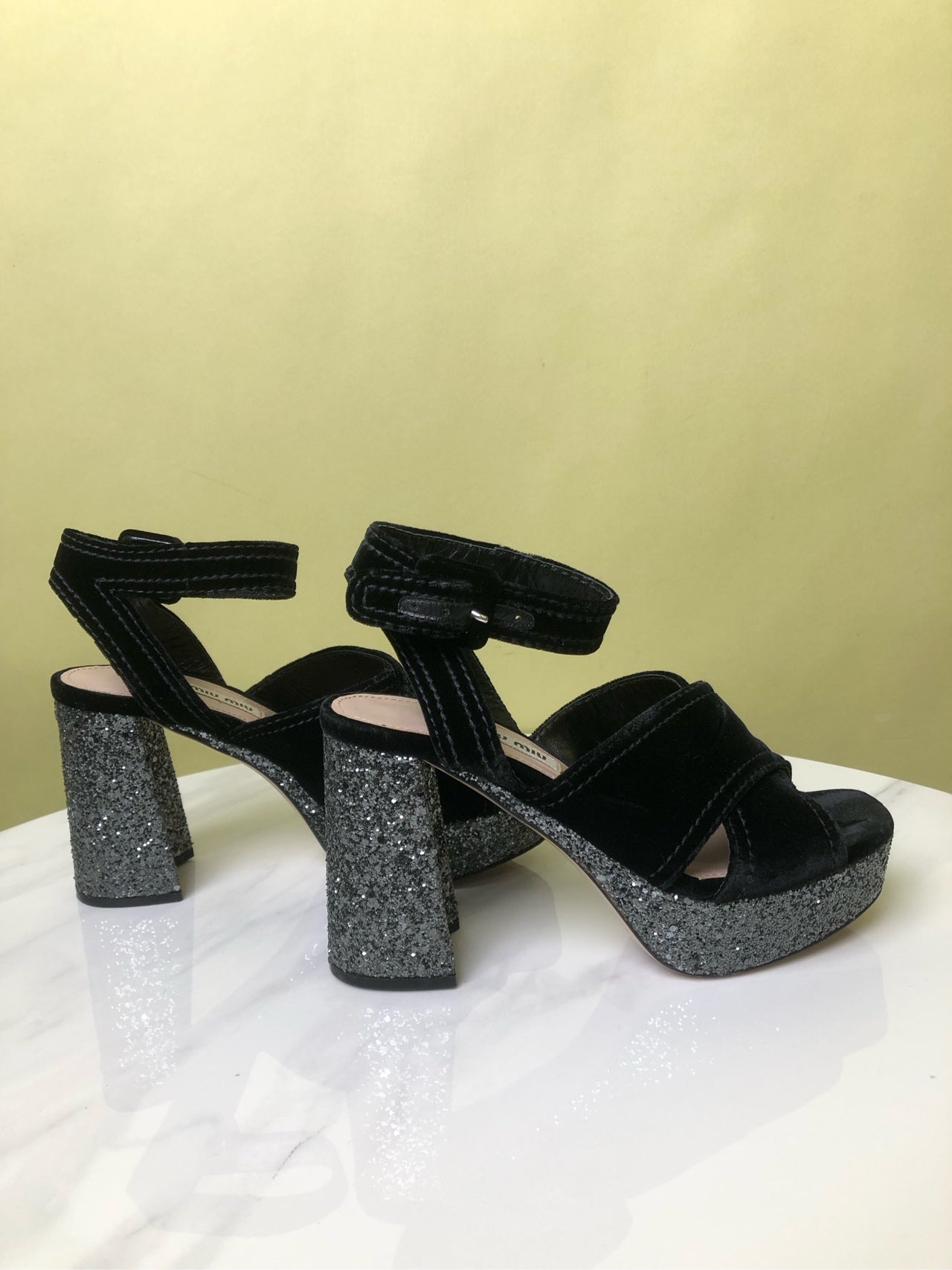 Miu Miu Velvet High heels