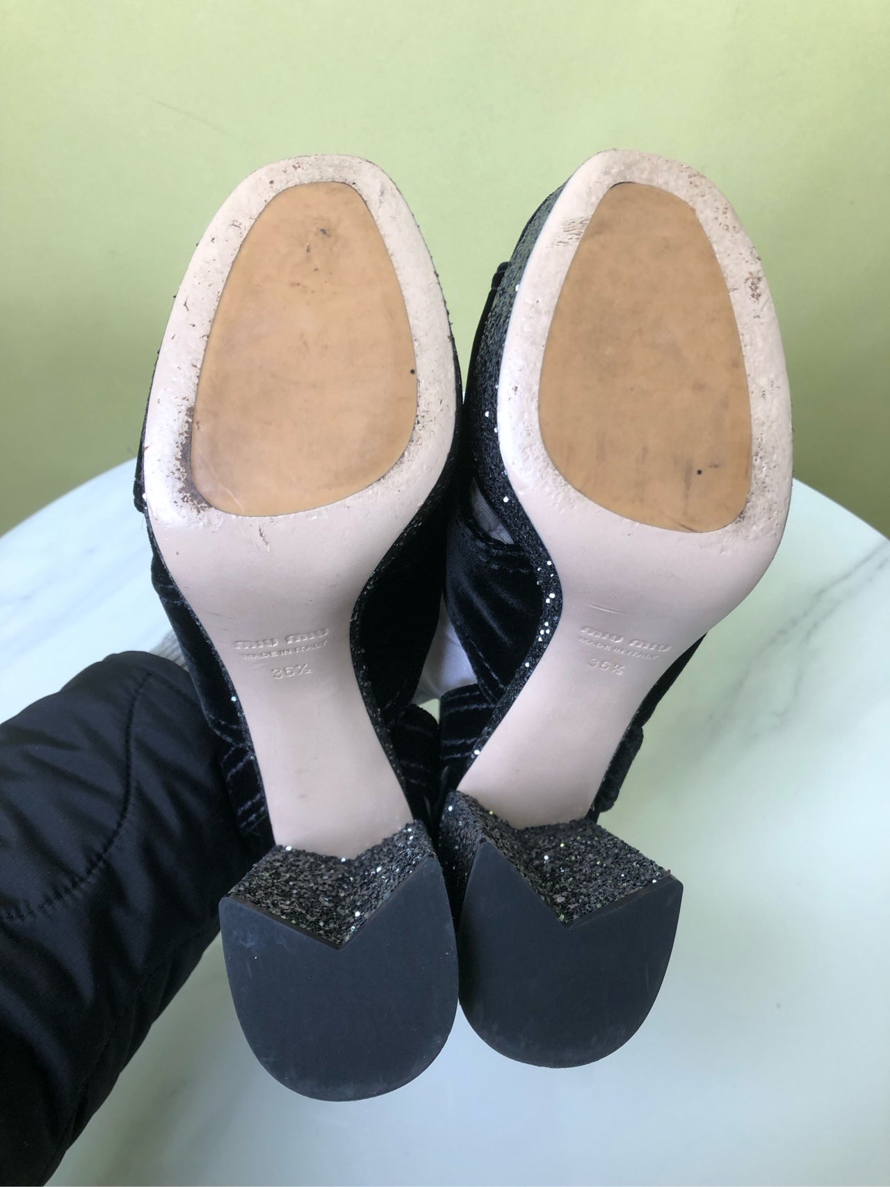 Miu Miu Velvet High heels