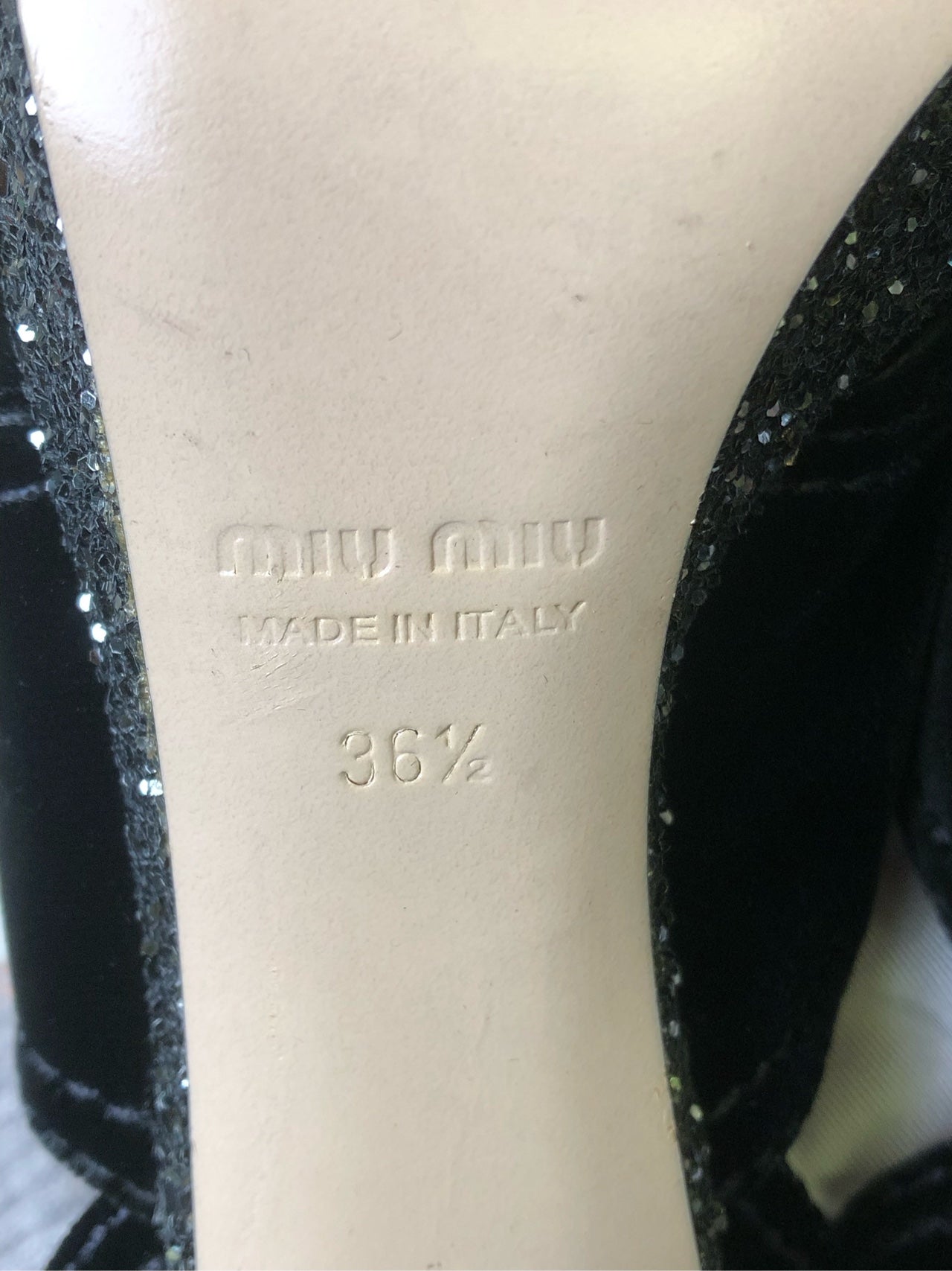Miu Miu Velvet High heels