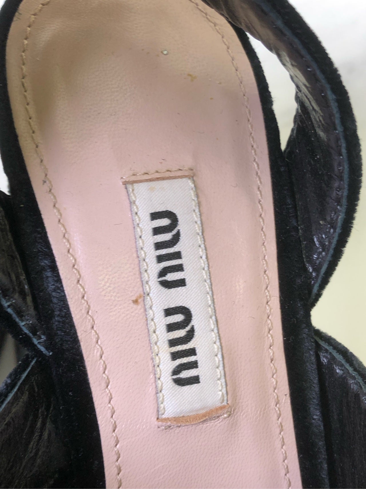 Miu Miu Velvet High heels