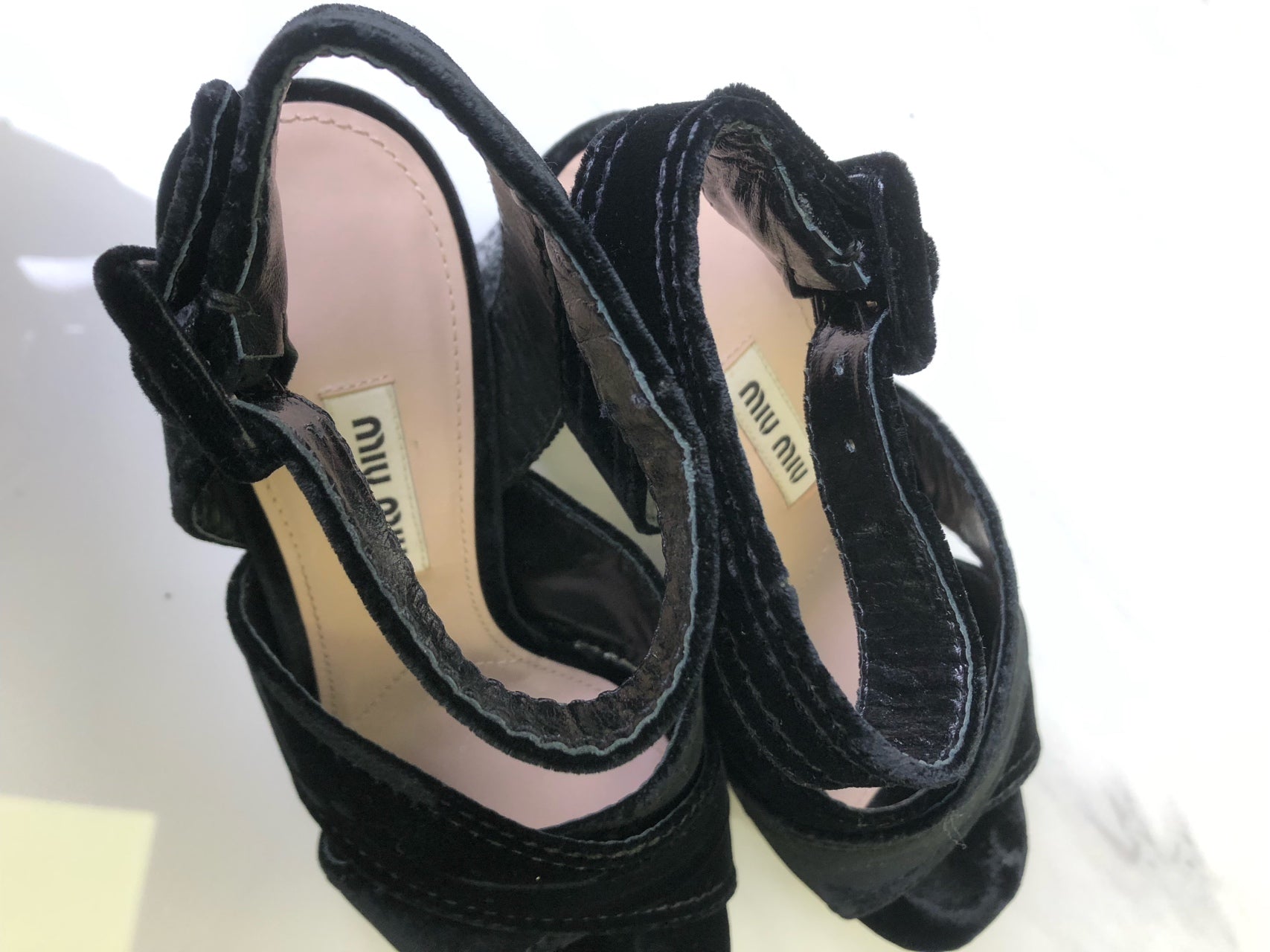 Miu Miu Velvet High heels