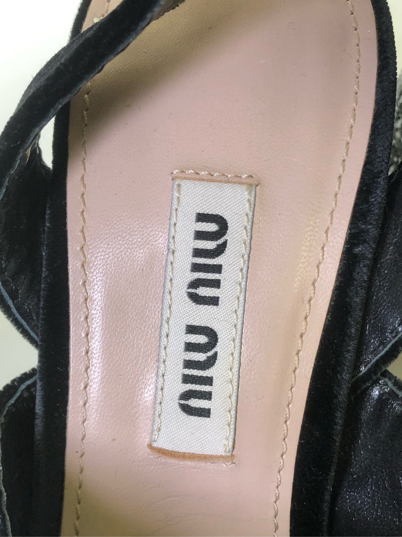 Miu Miu Velvet High heels