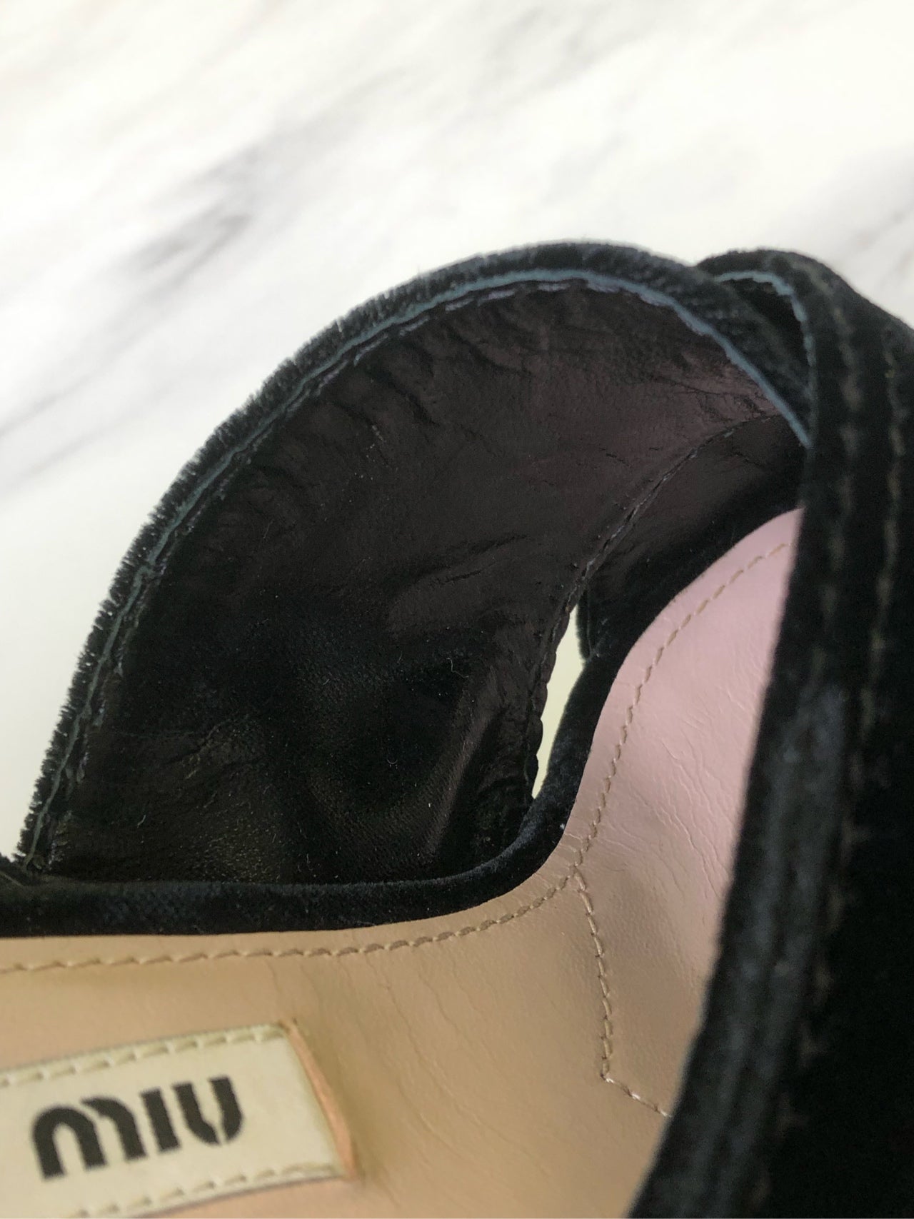 Miu Miu Velvet High heels