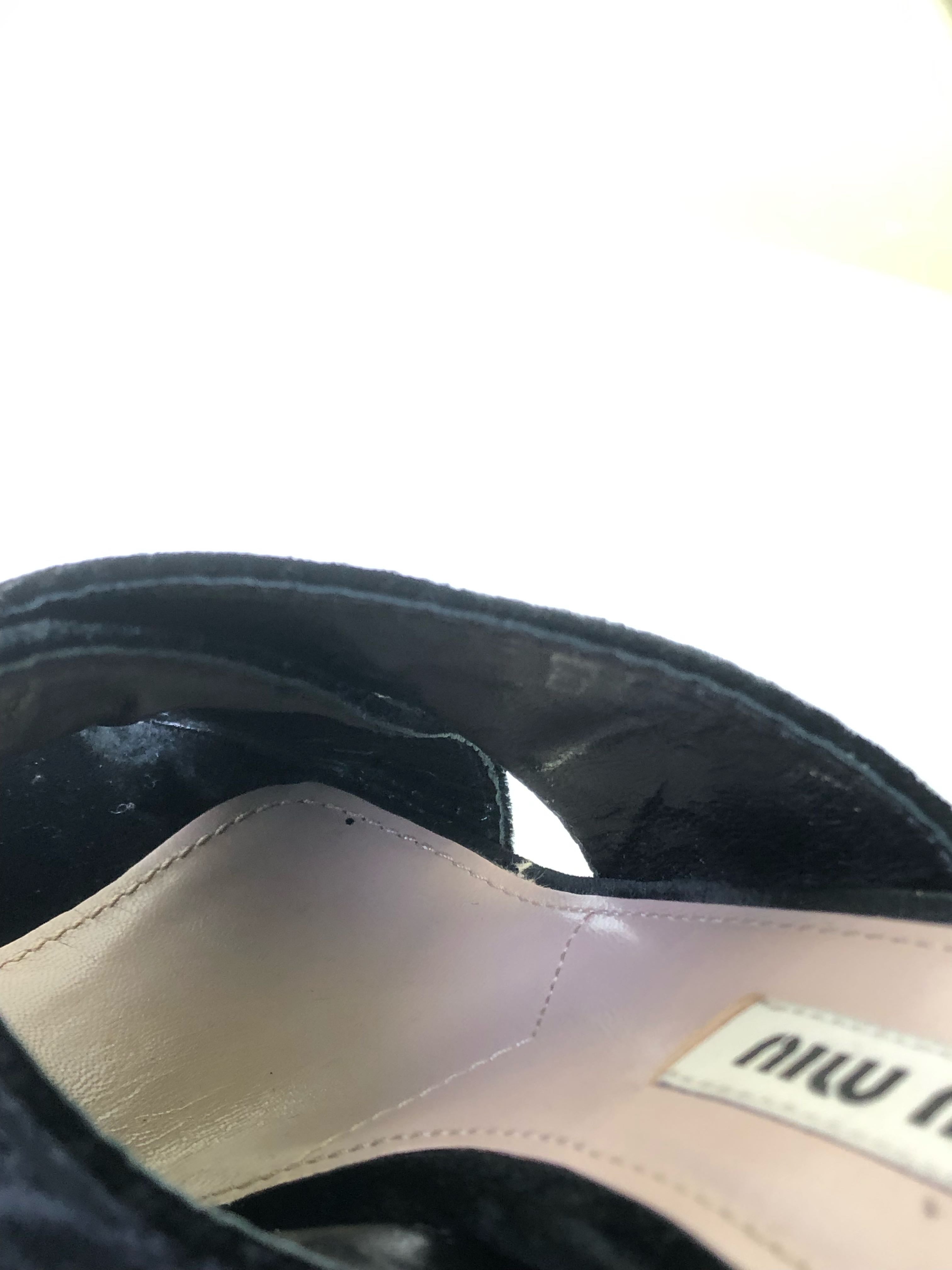 Miu Miu Velvet High heels