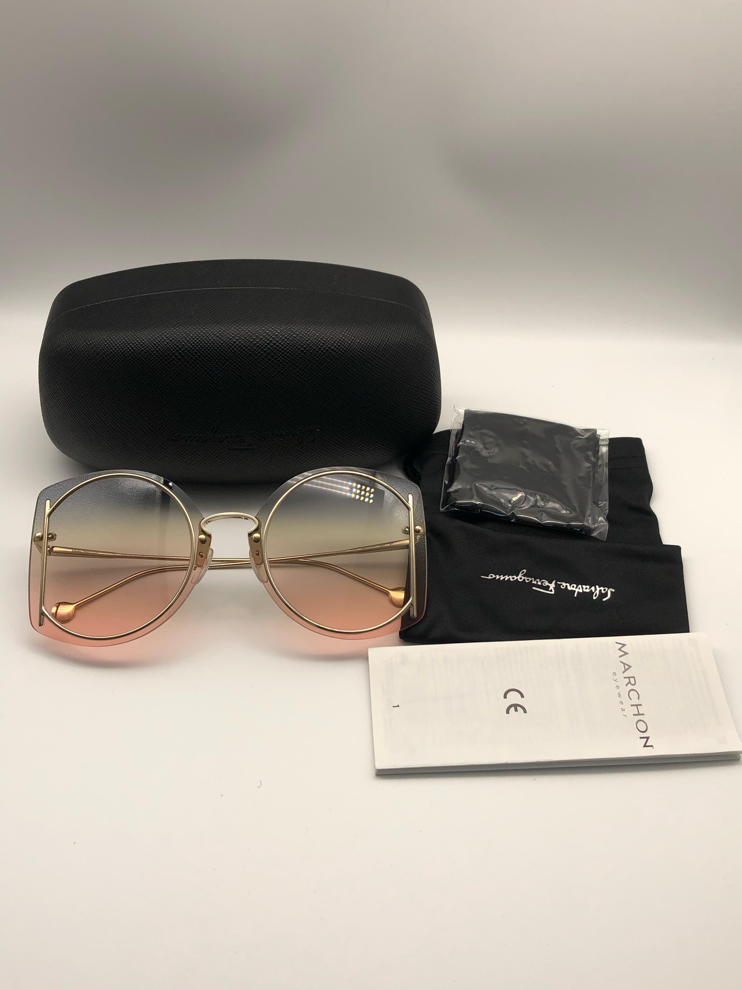 Salvatore Ferragamo Metal Sunglasses