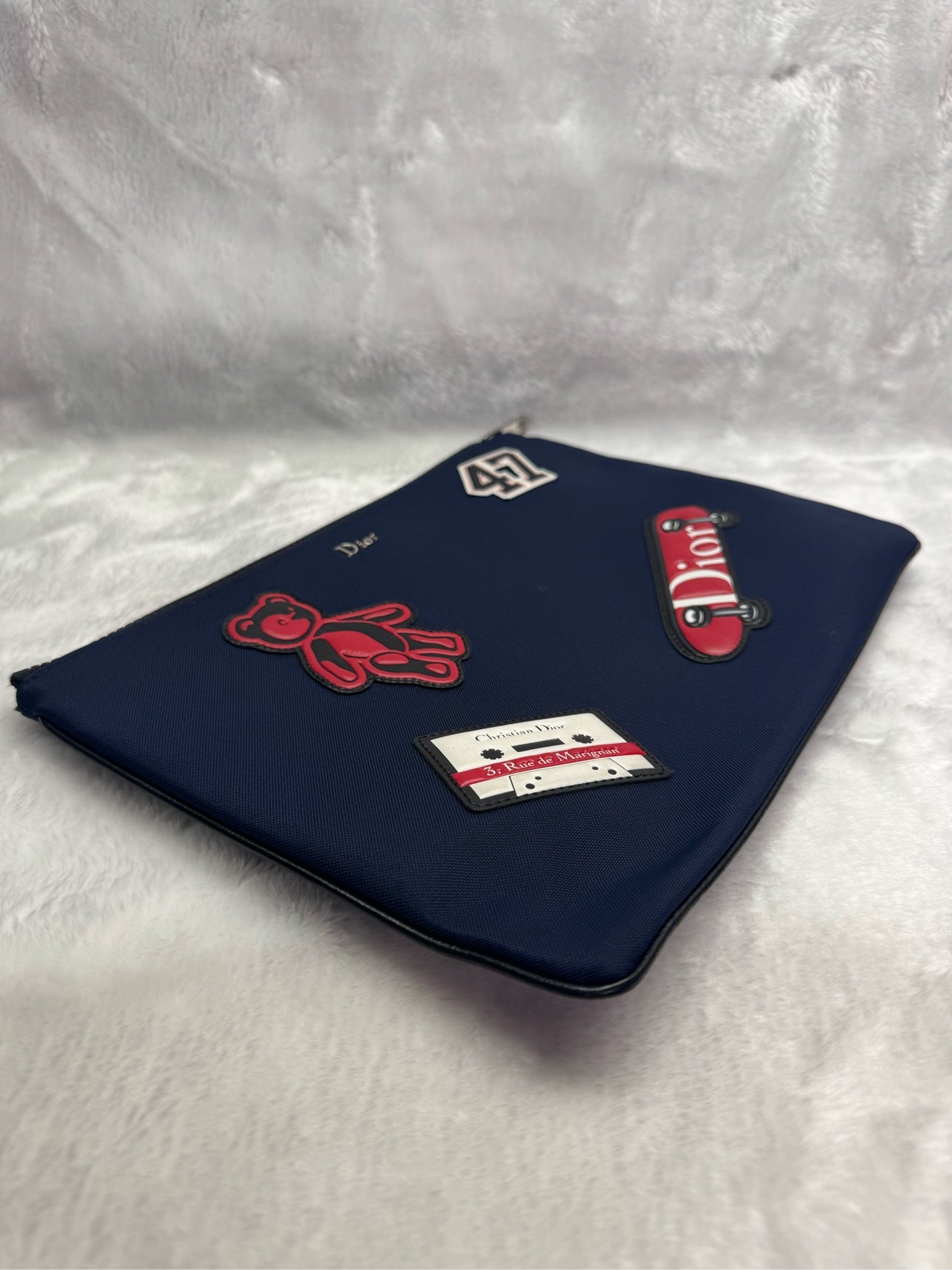 Dior Canvas Blue Clutch