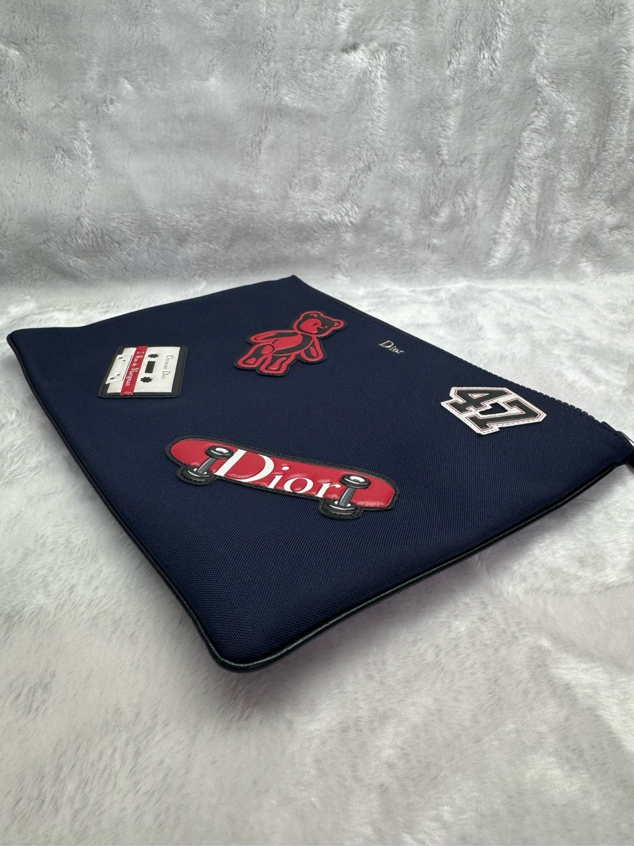 Dior Canvas Blue Clutch