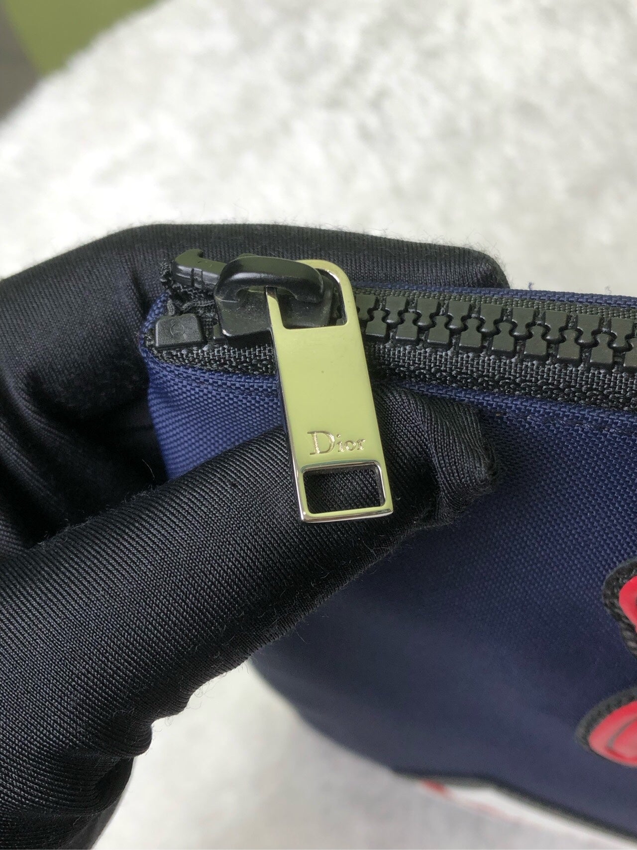 Dior Canvas Blue Clutch