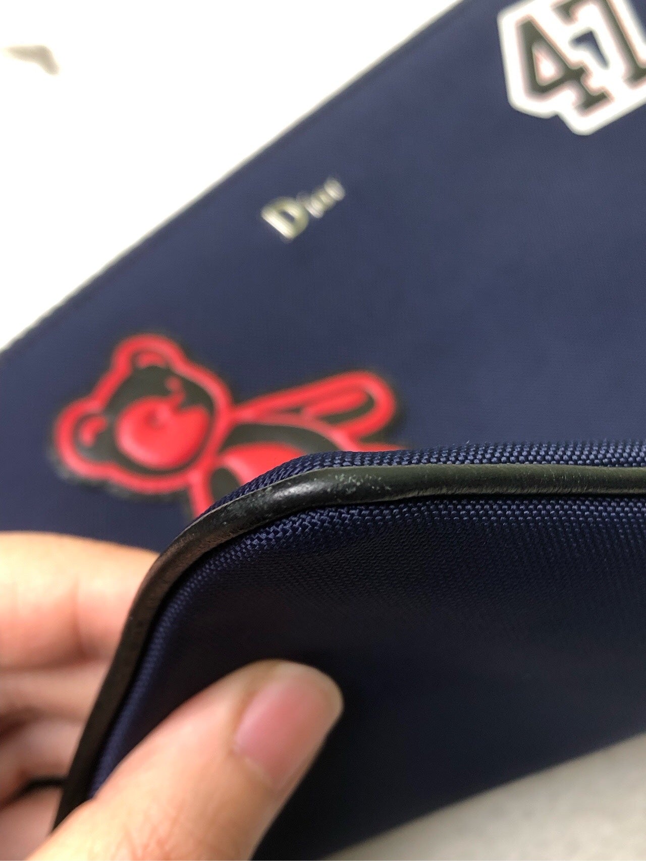 Dior Canvas Blue Clutch