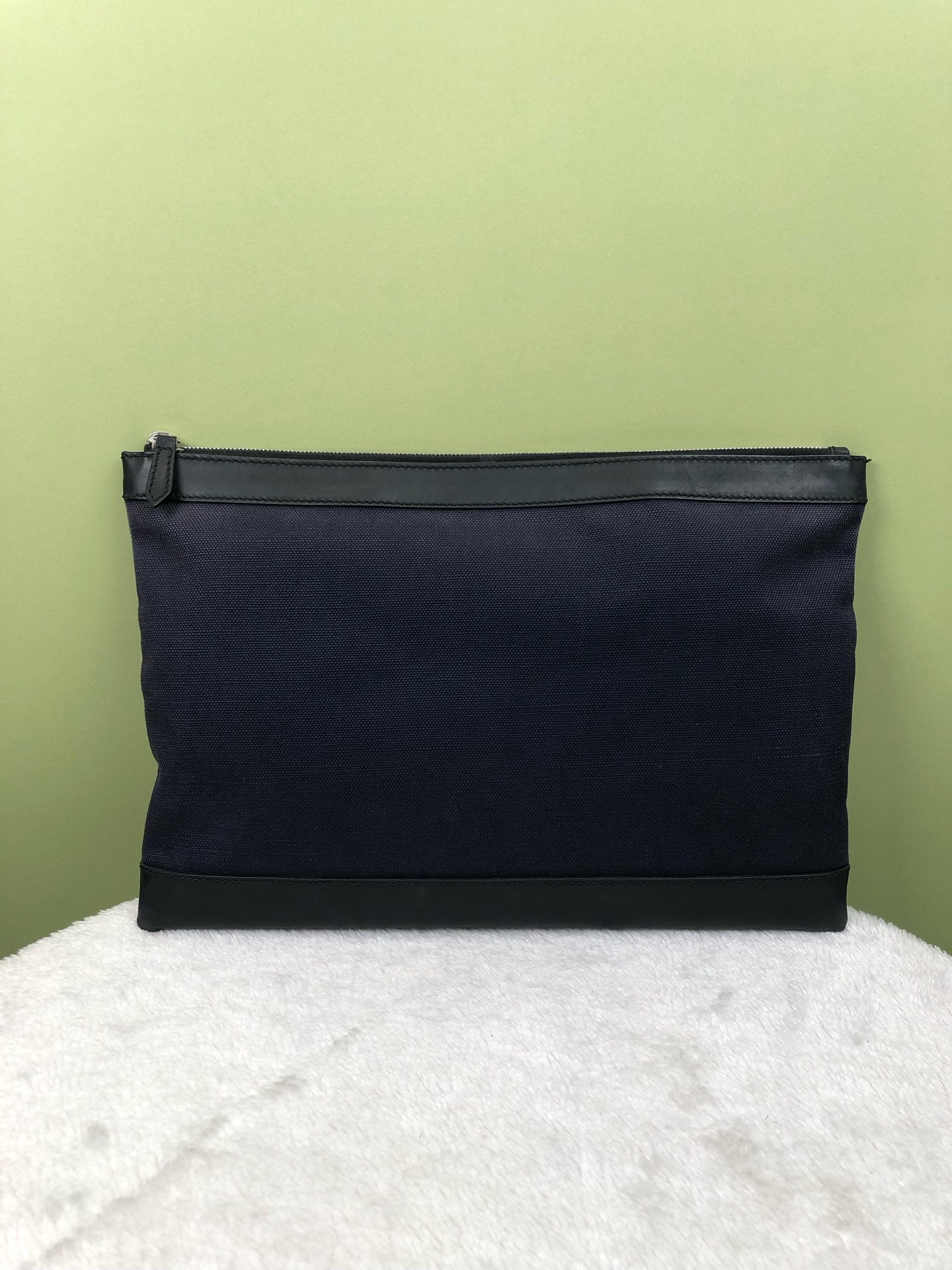 Balenciaga Canvas Blue Clutch