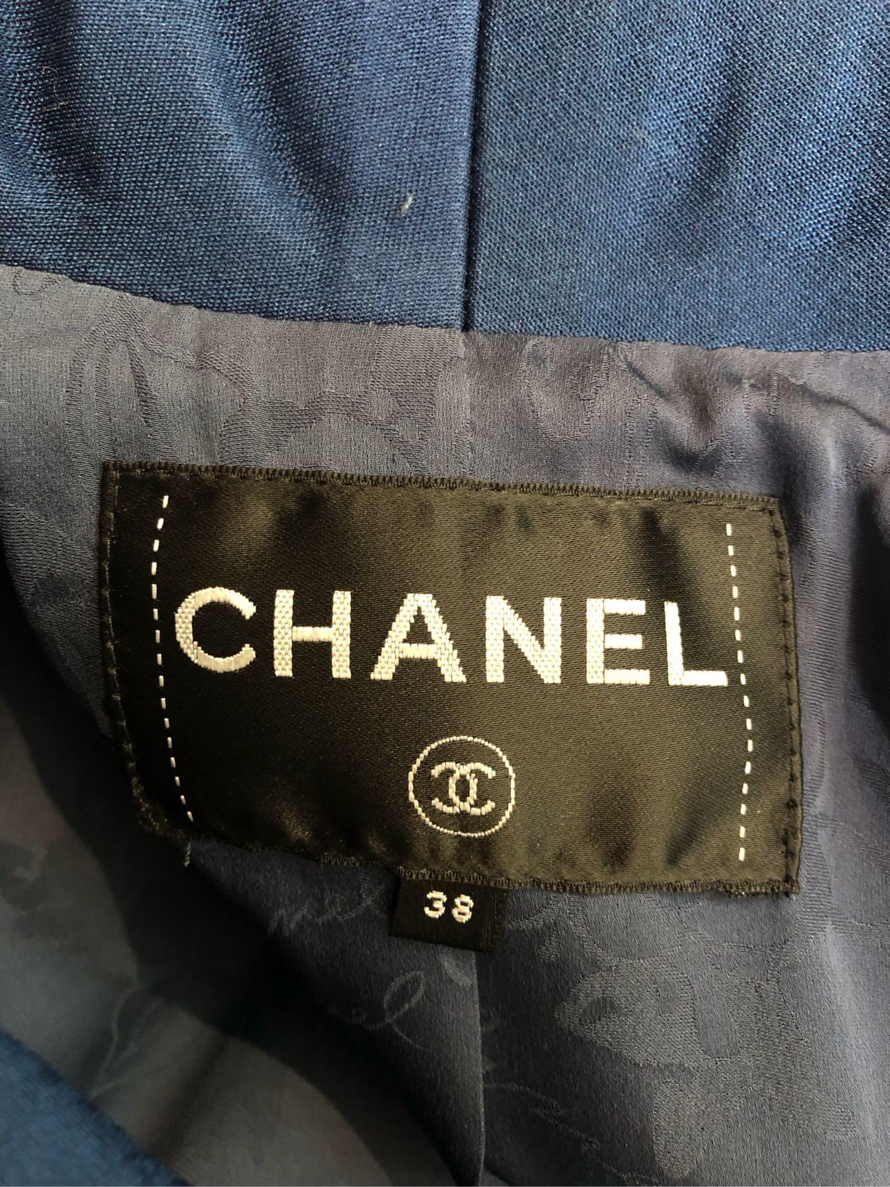 Chanel Cuba Collection Blue Suit Jacket
