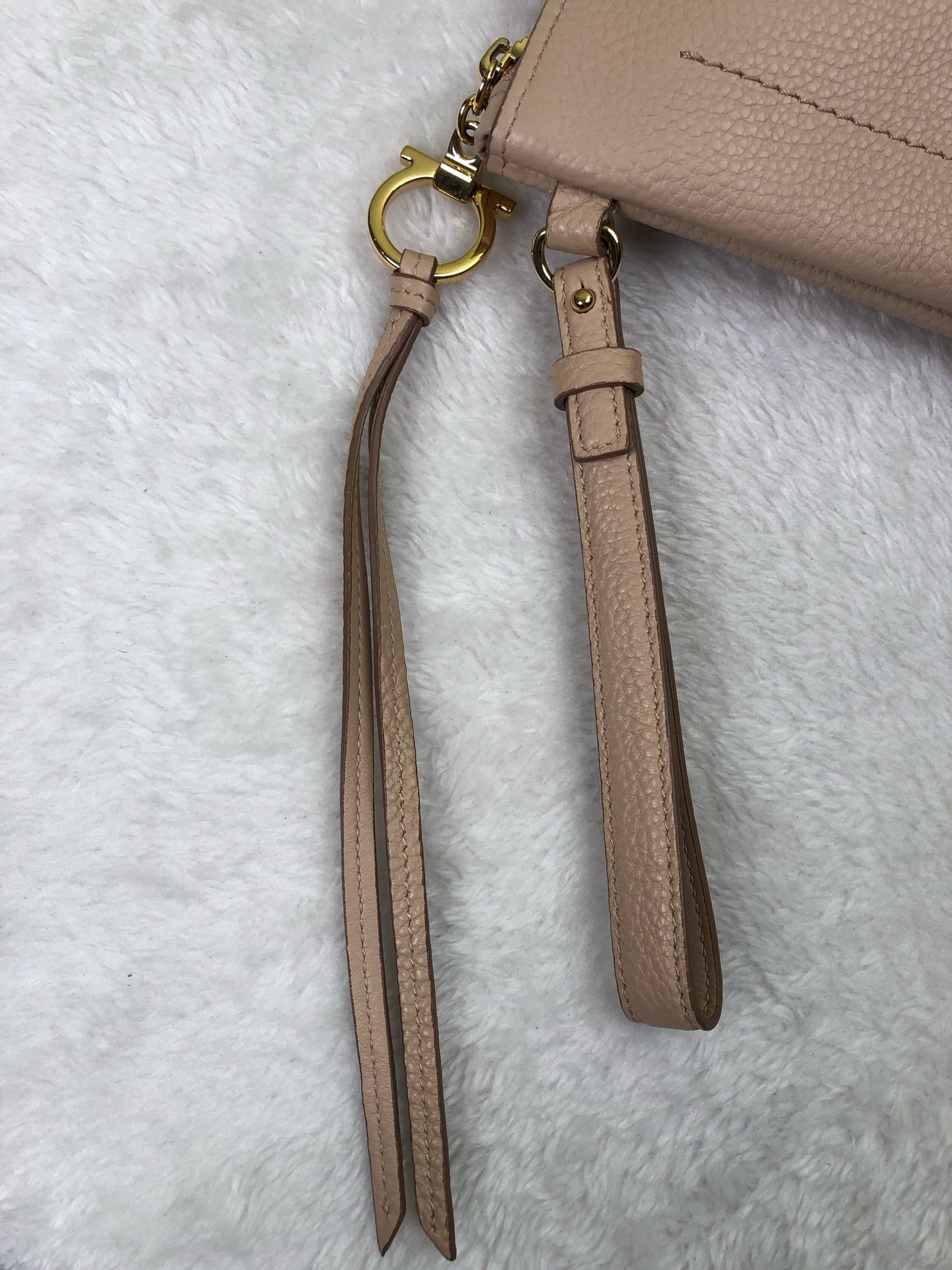 Salvatore Ferragamo Beige Clutch