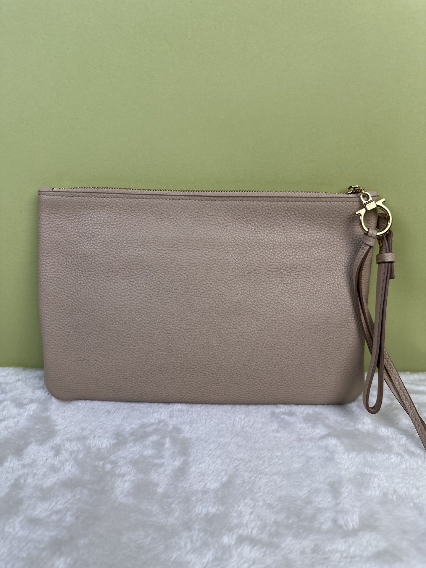 Salvatore Ferragamo Beige Clutch