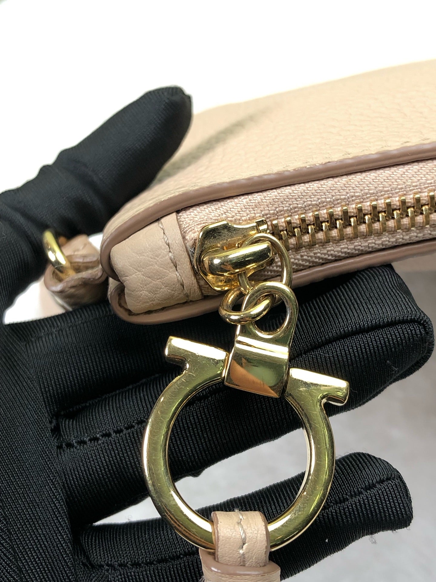 Salvatore Ferragamo Beige Clutch