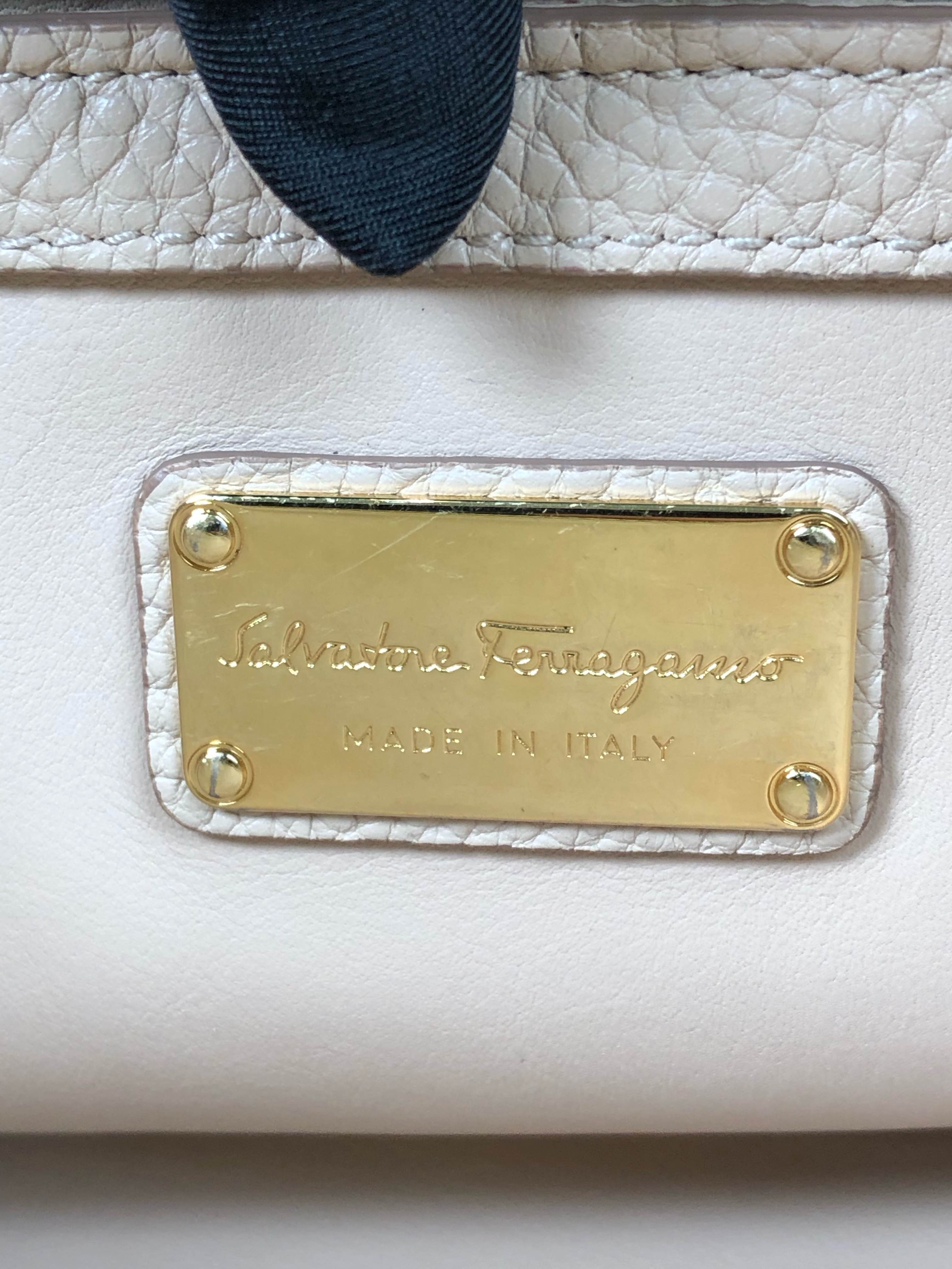Salvatore Ferragamo Beige Clutch