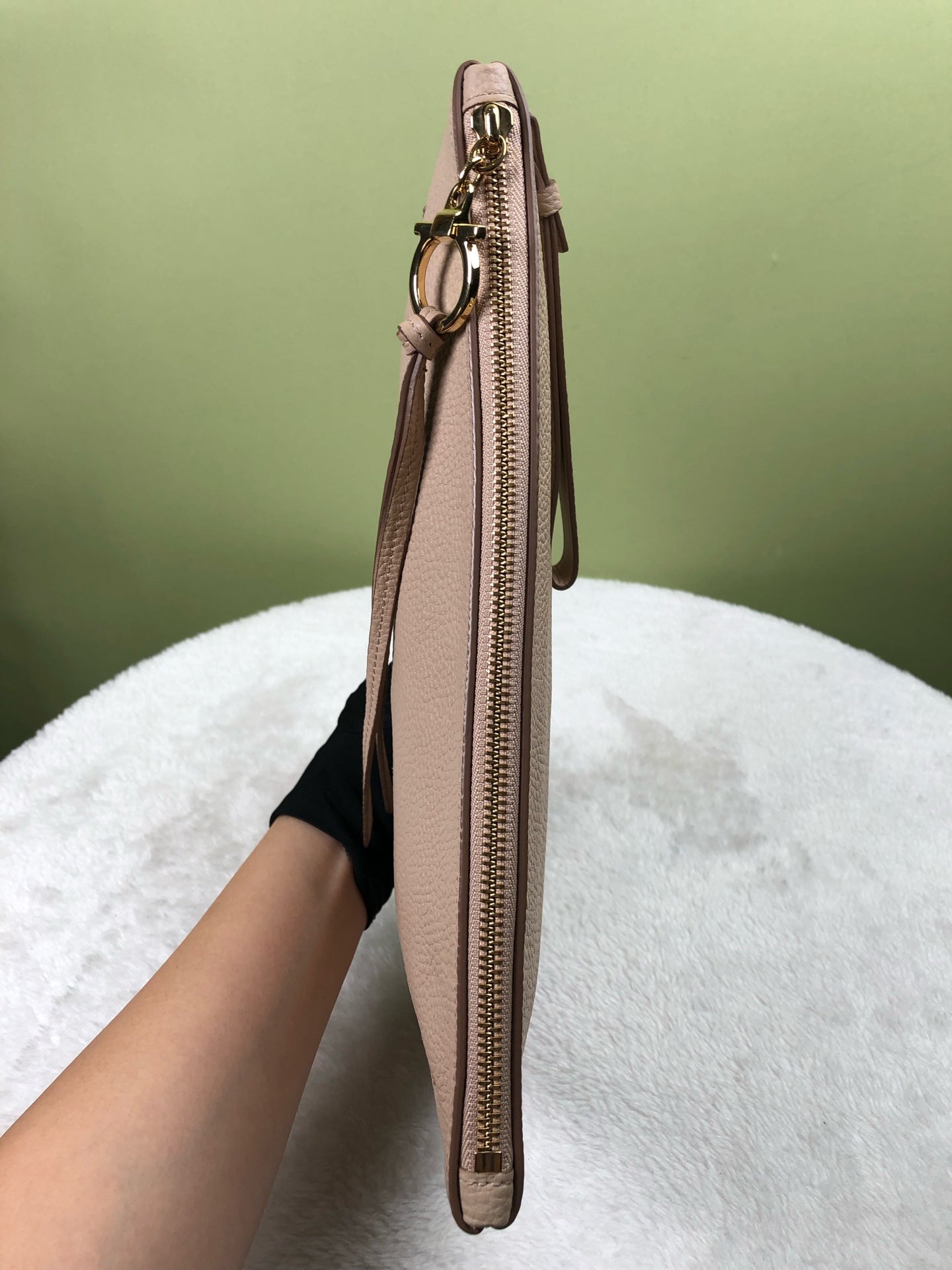 Salvatore Ferragamo Beige Clutch