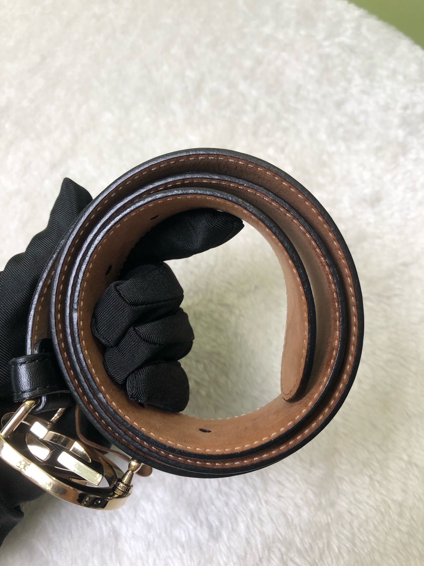 Gucci Black Belt