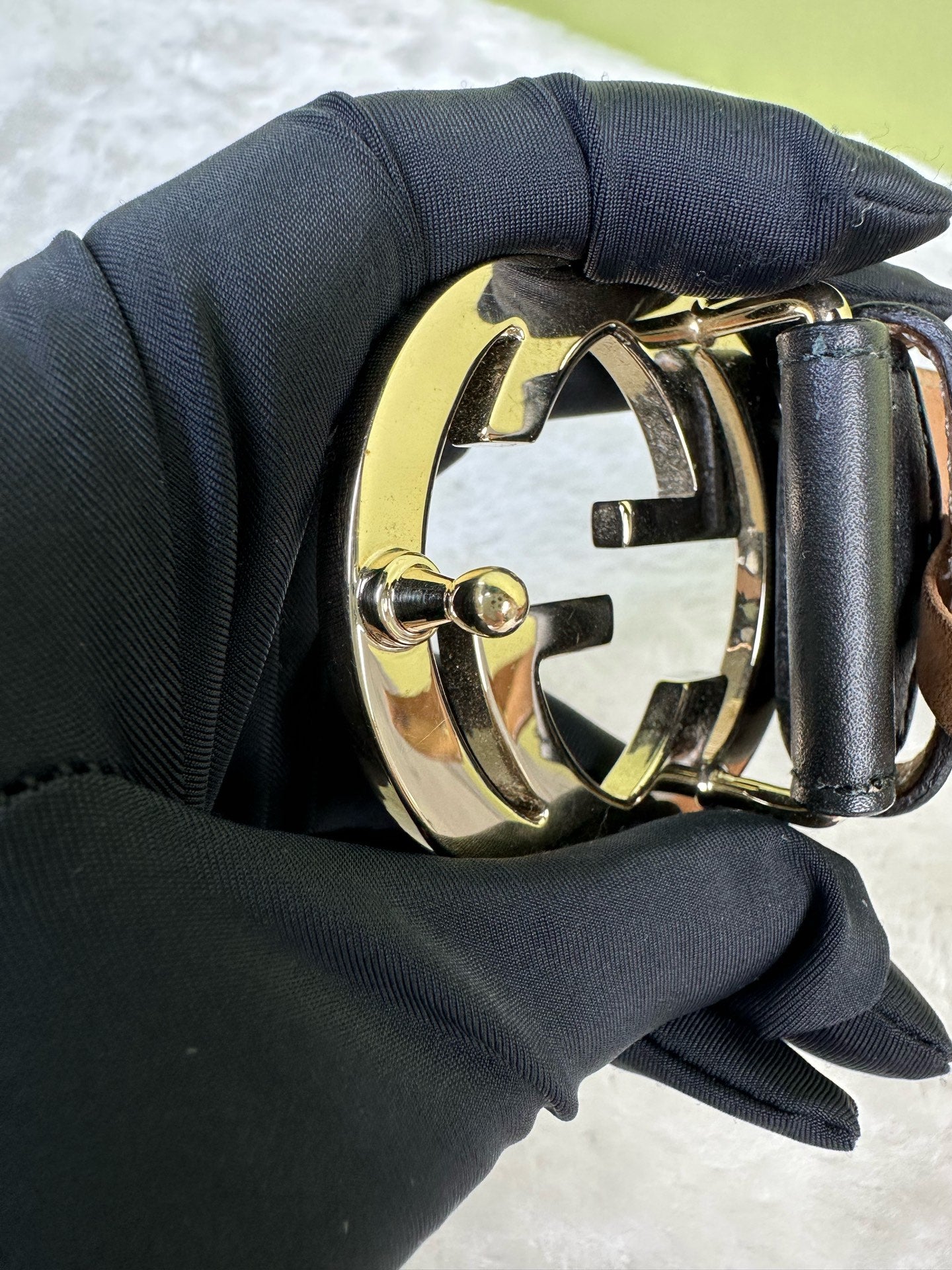 Gucci Black Belt