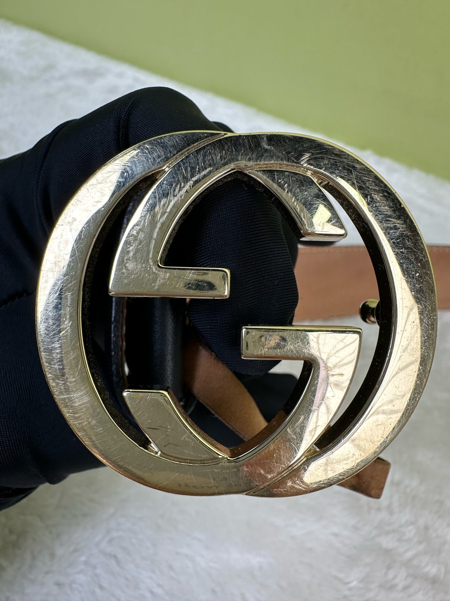 Gucci Black Belt