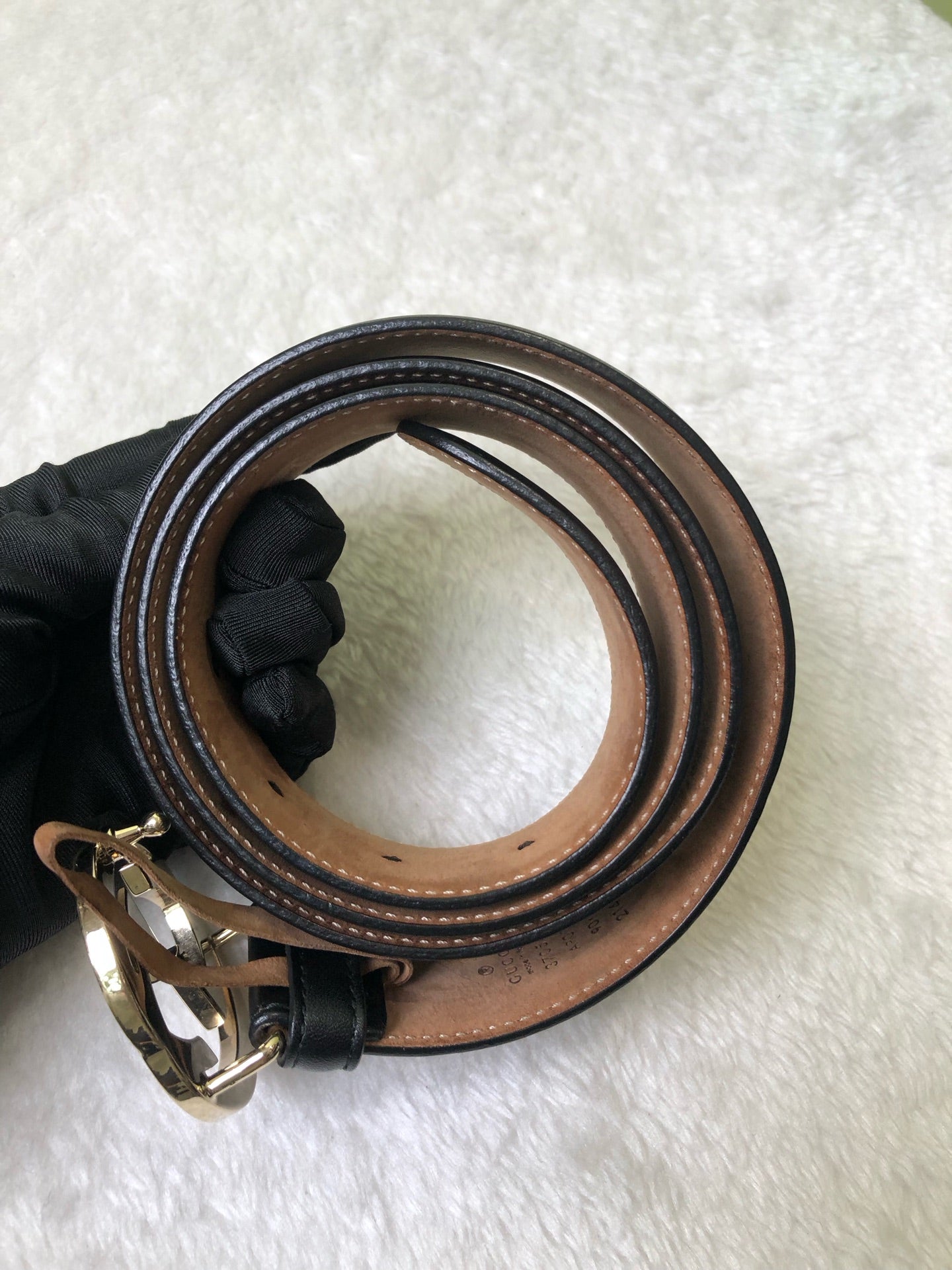 Gucci Black Belt