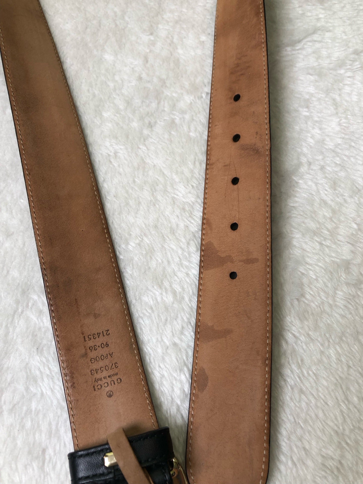 Gucci Black Belt