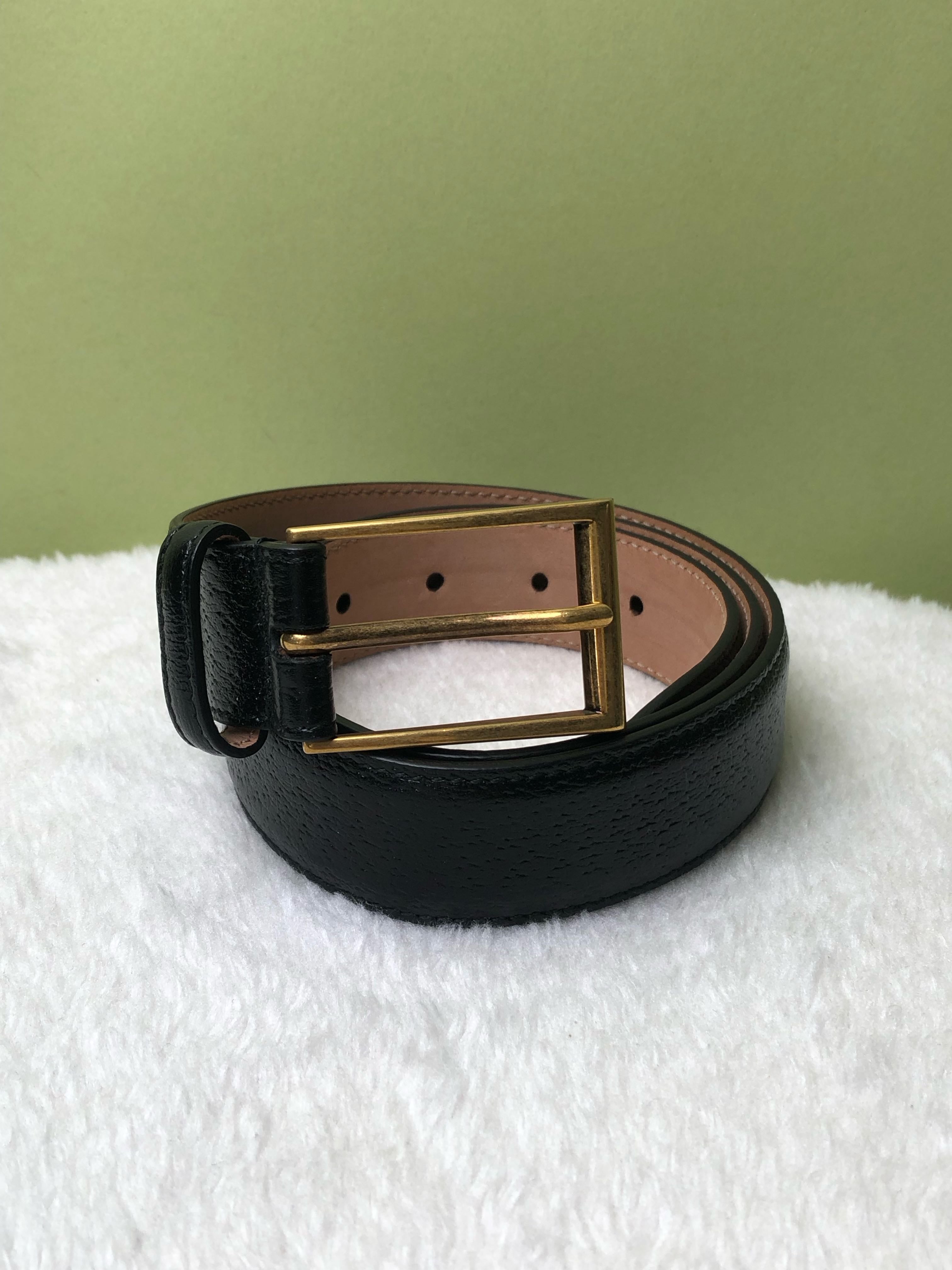 Gucci Black Belt