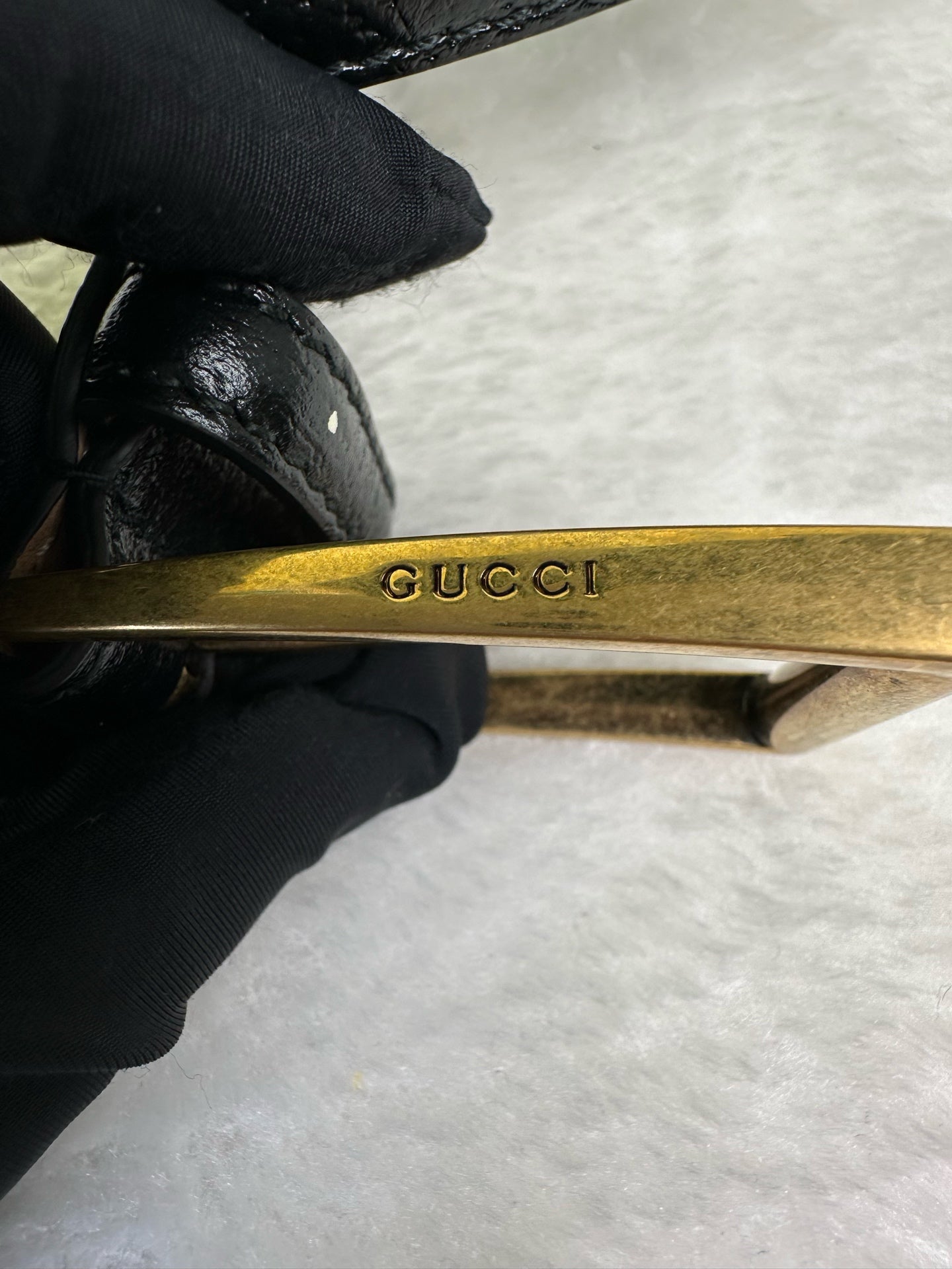 Gucci Black Belt