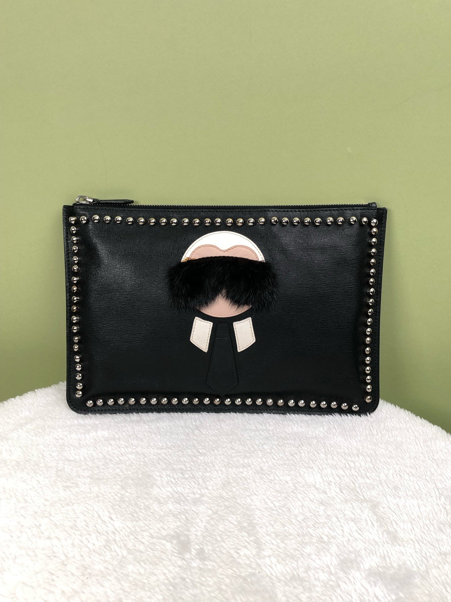 Fendi Black Clutch