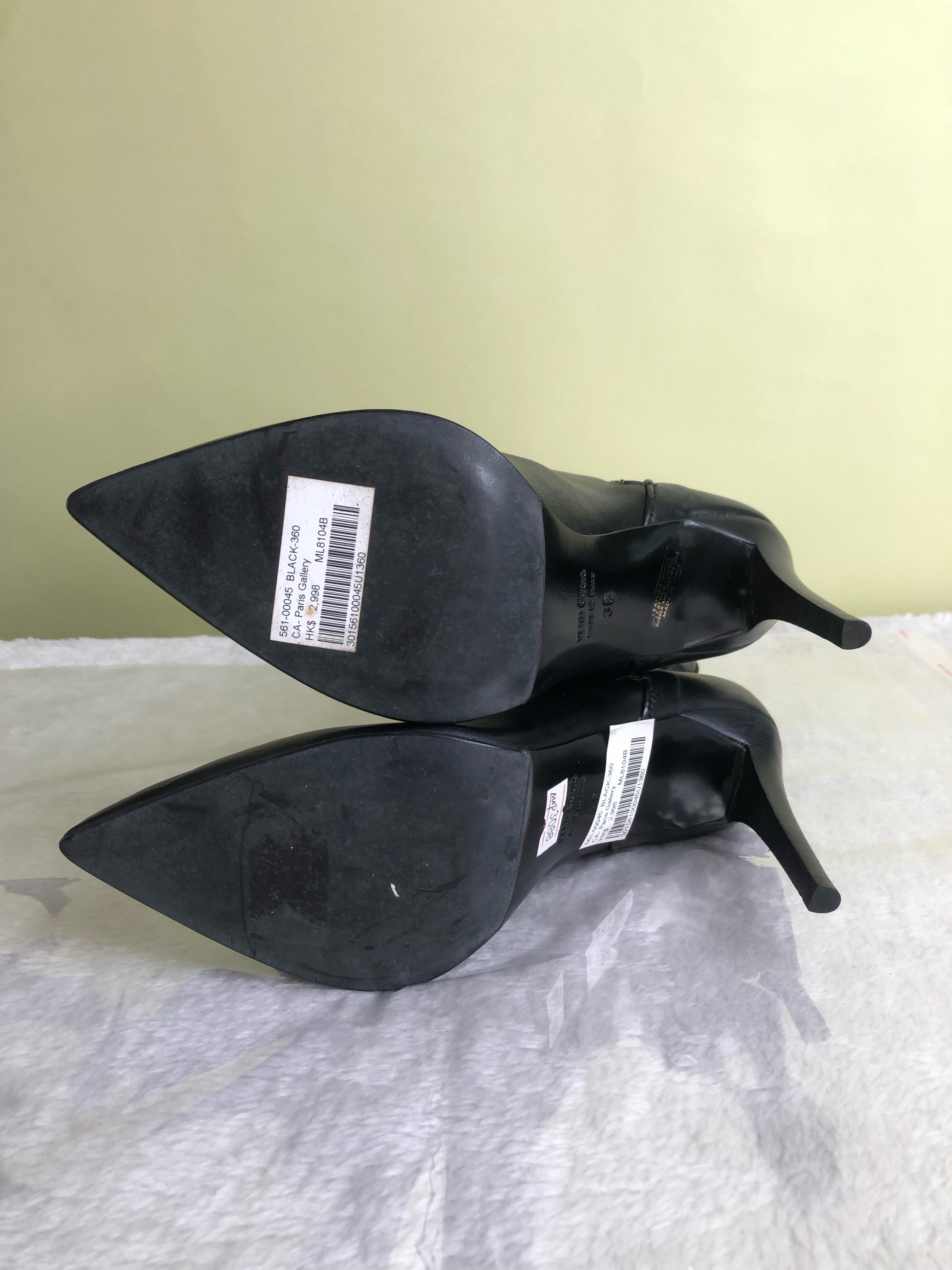 空白 Black Ankle boots