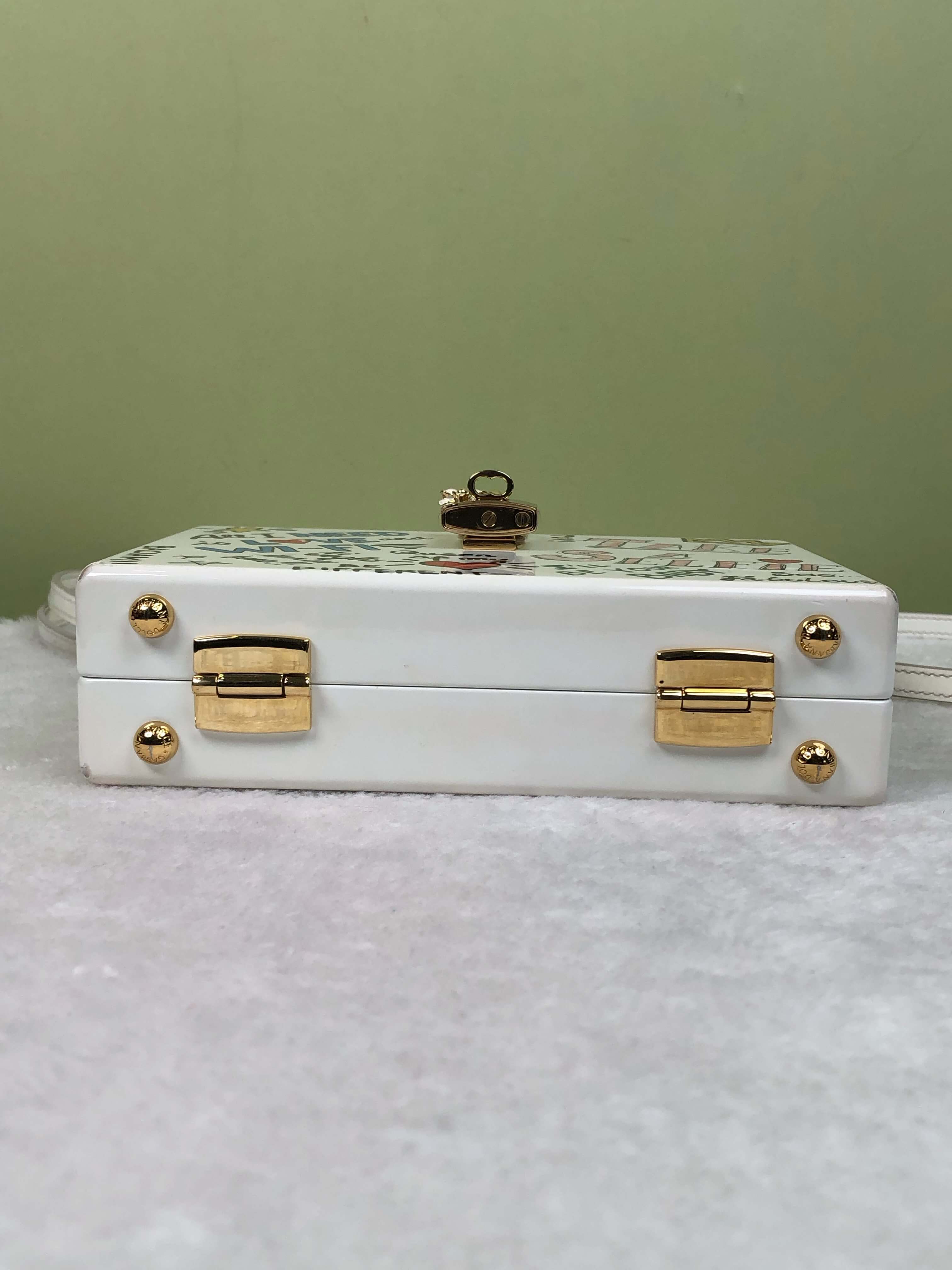 Dolce&Gabbana White Graffiti Box Bag