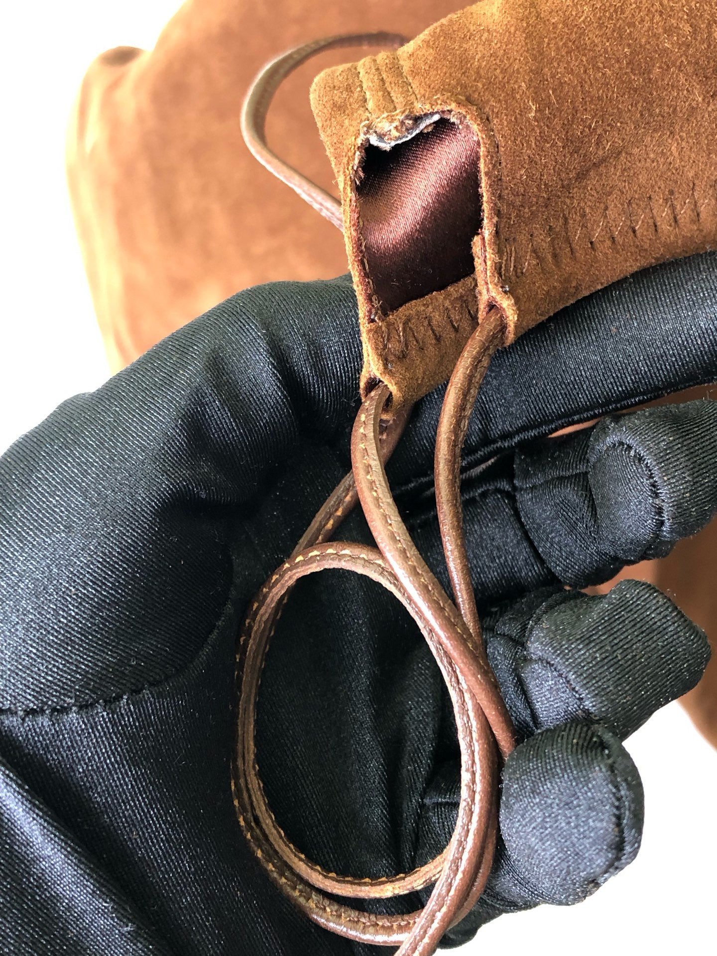 空白 Alcantara Brown Ankle boots