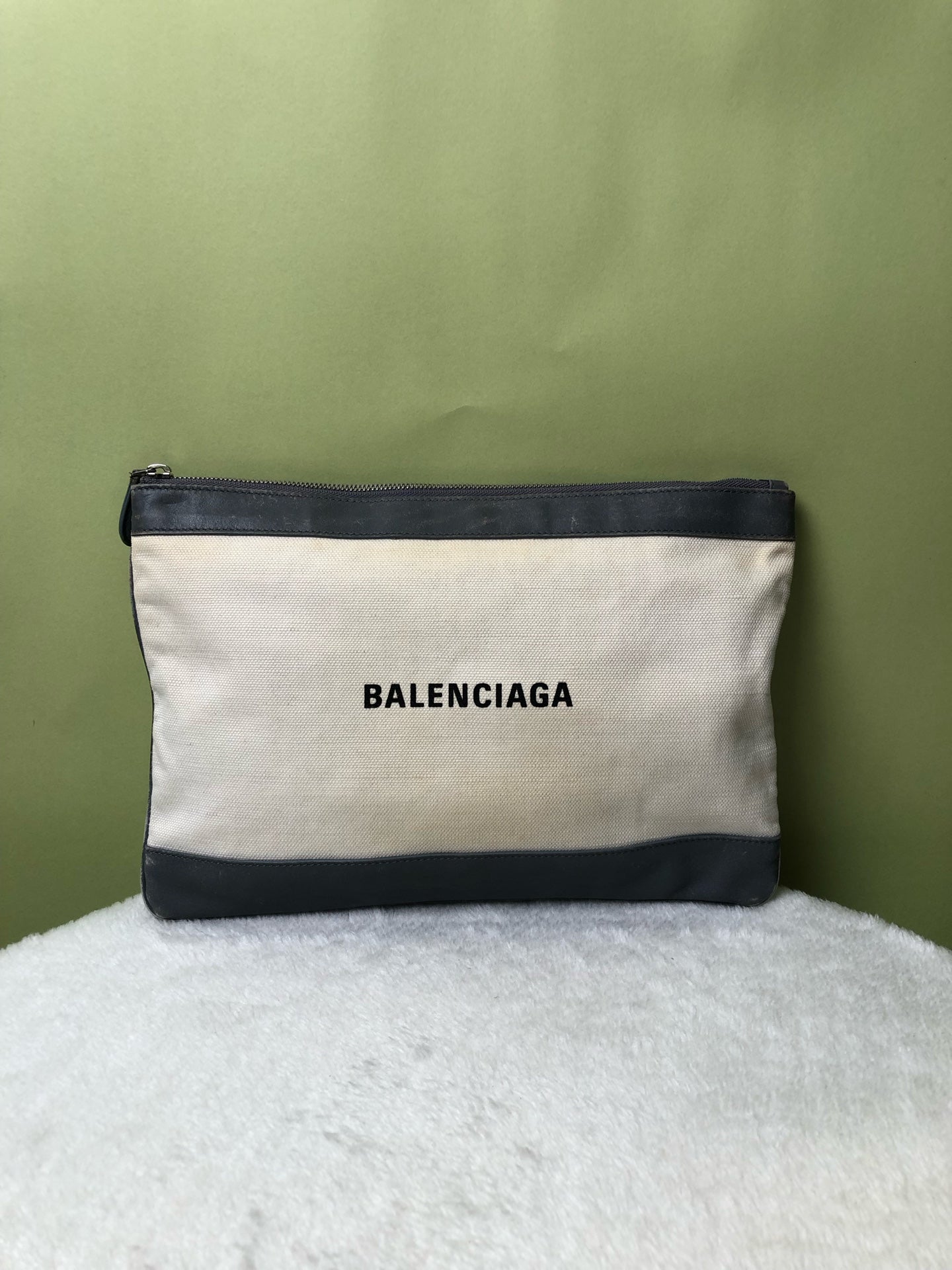 Balenciaga Canvas Clutch