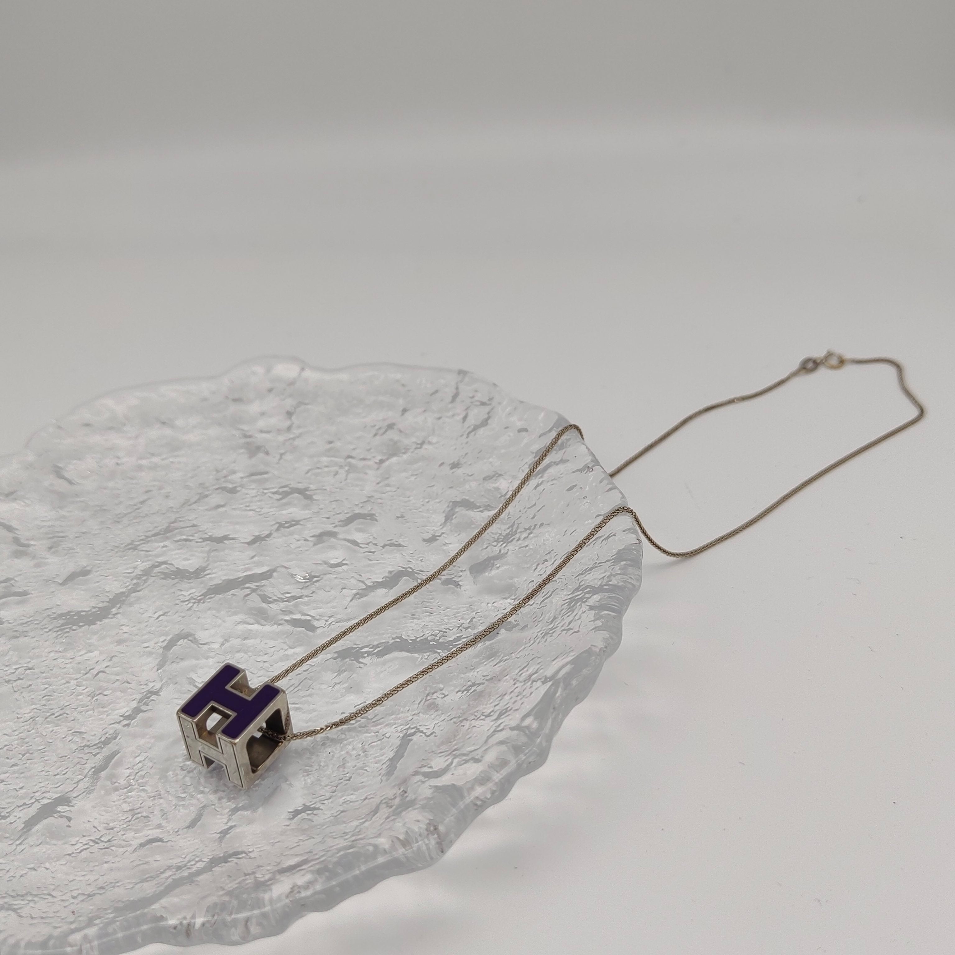 Hermes Purple Pendant