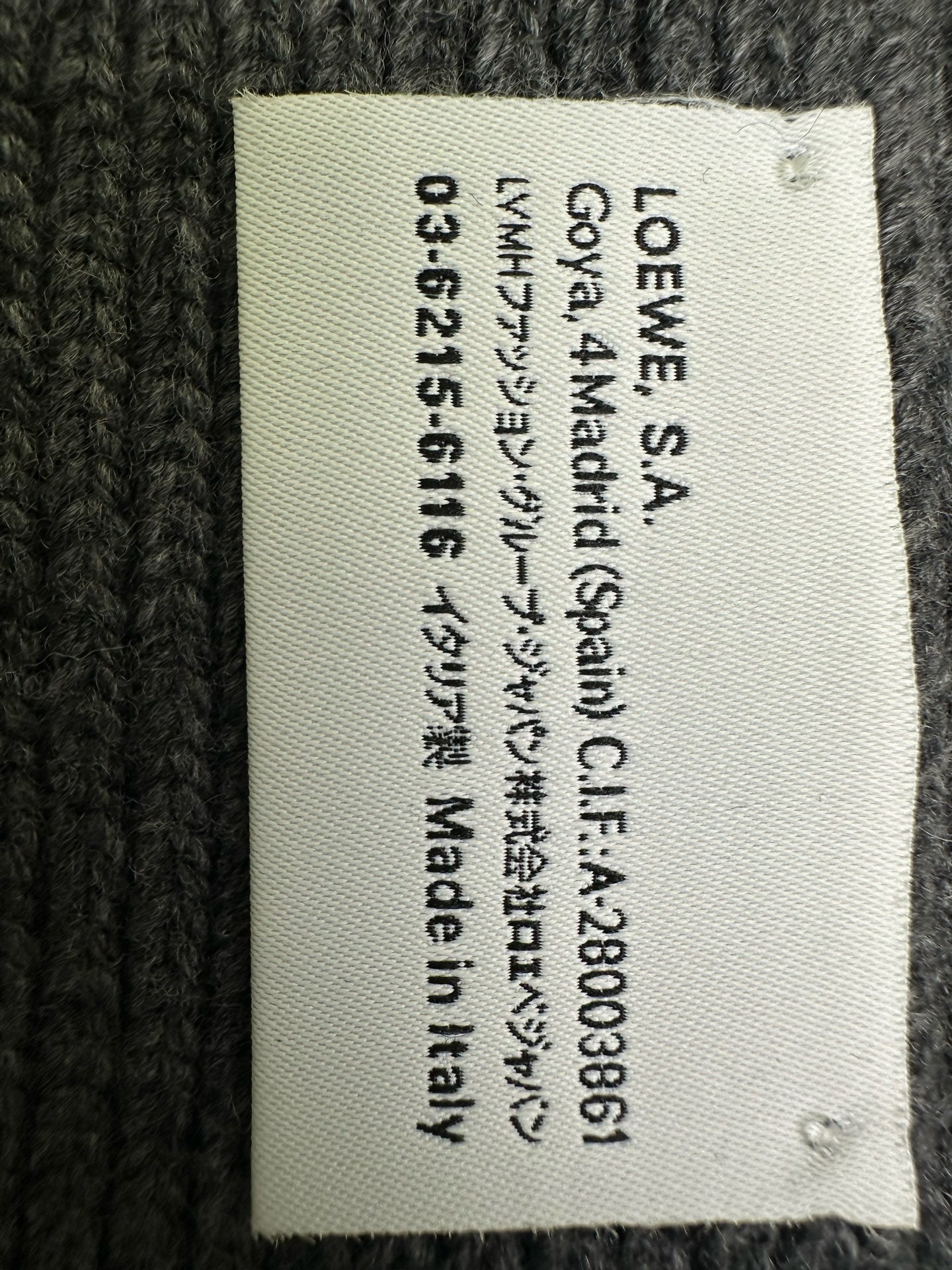 Loewe Gray Scarf