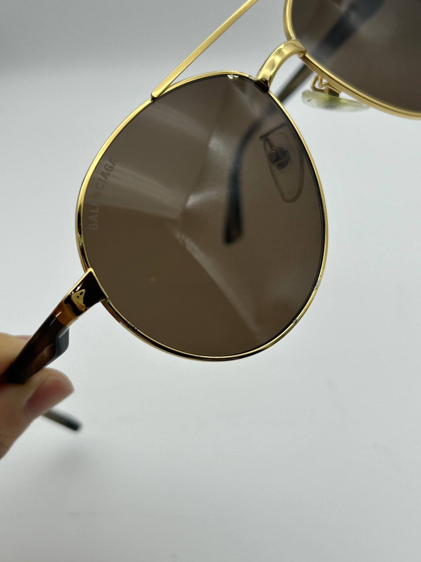Balenciaga Gold Sunglasses