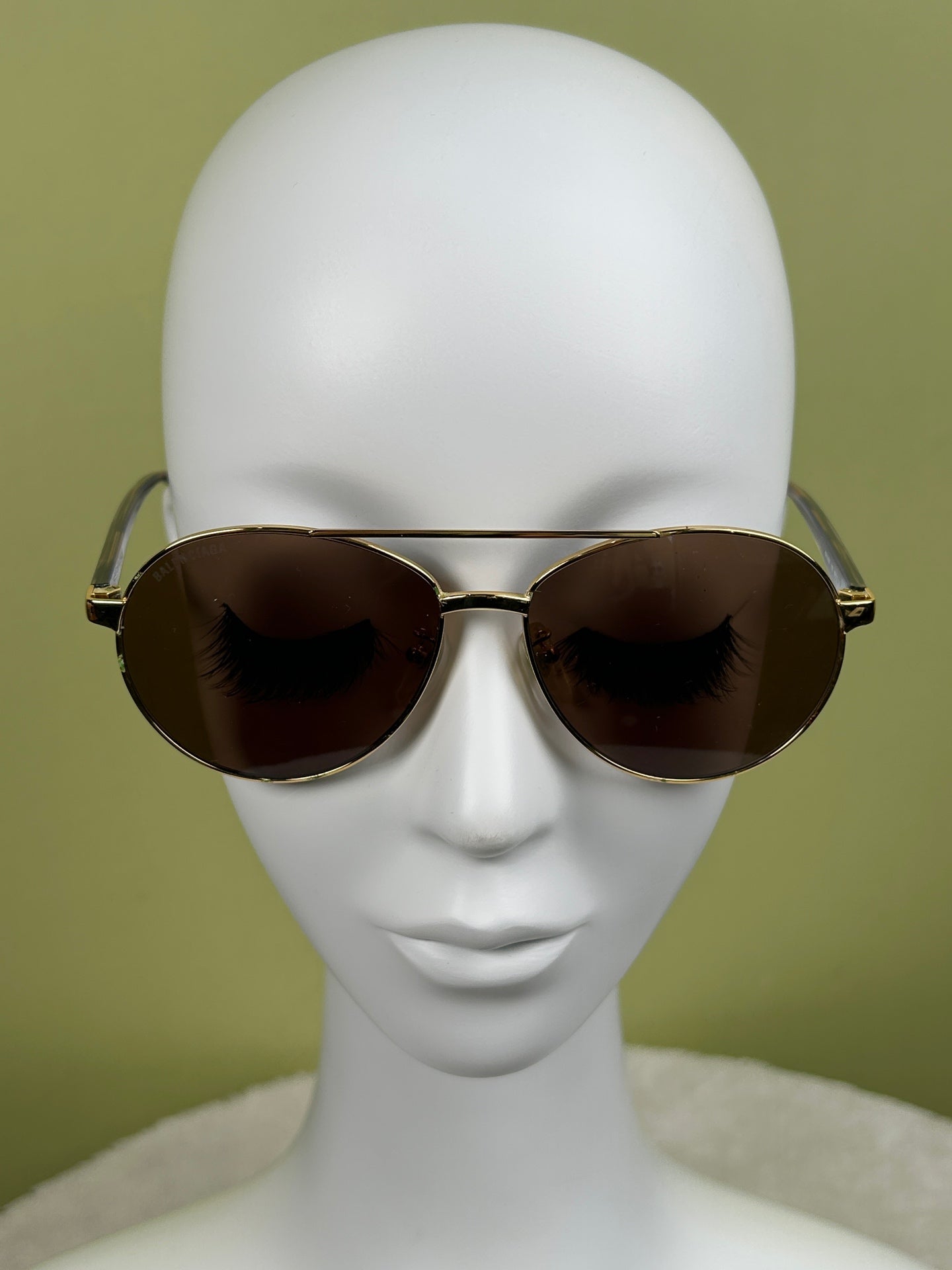 Balenciaga Gold Sunglasses