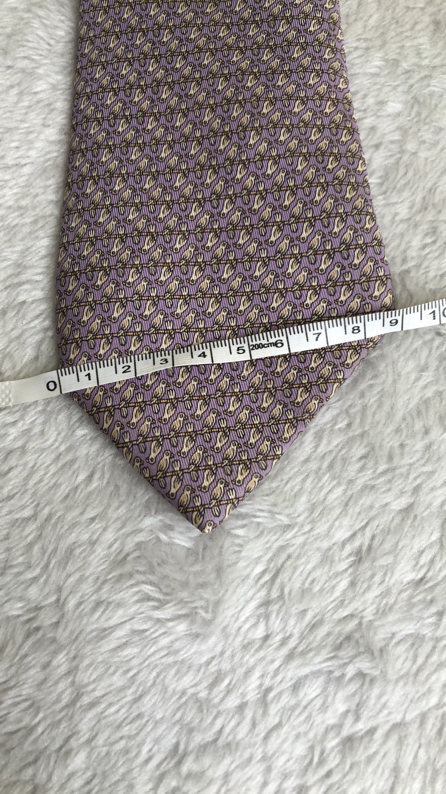 Hermes Purple Necktie