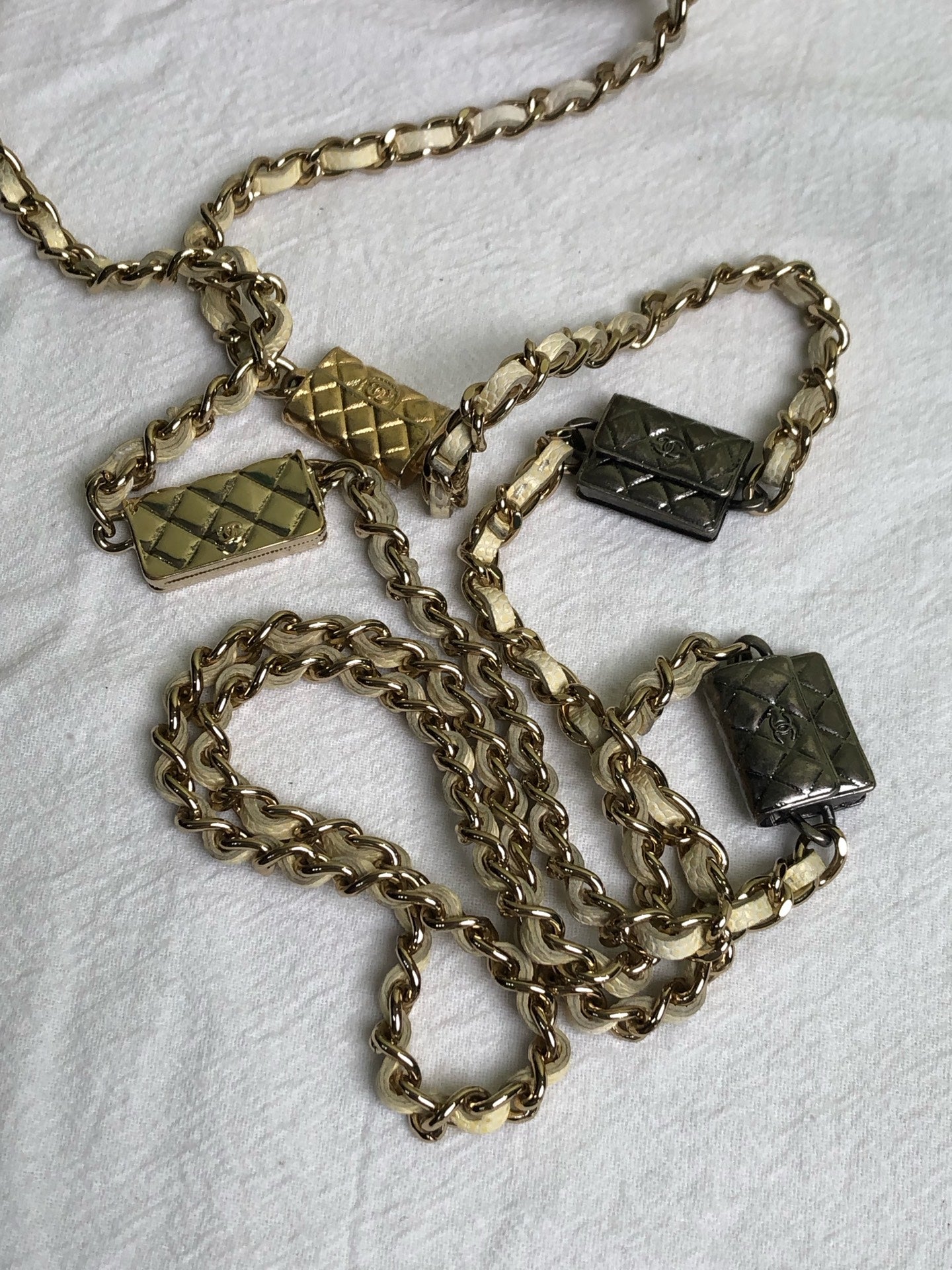 Chanel White Belt Bag & Fanny Pack