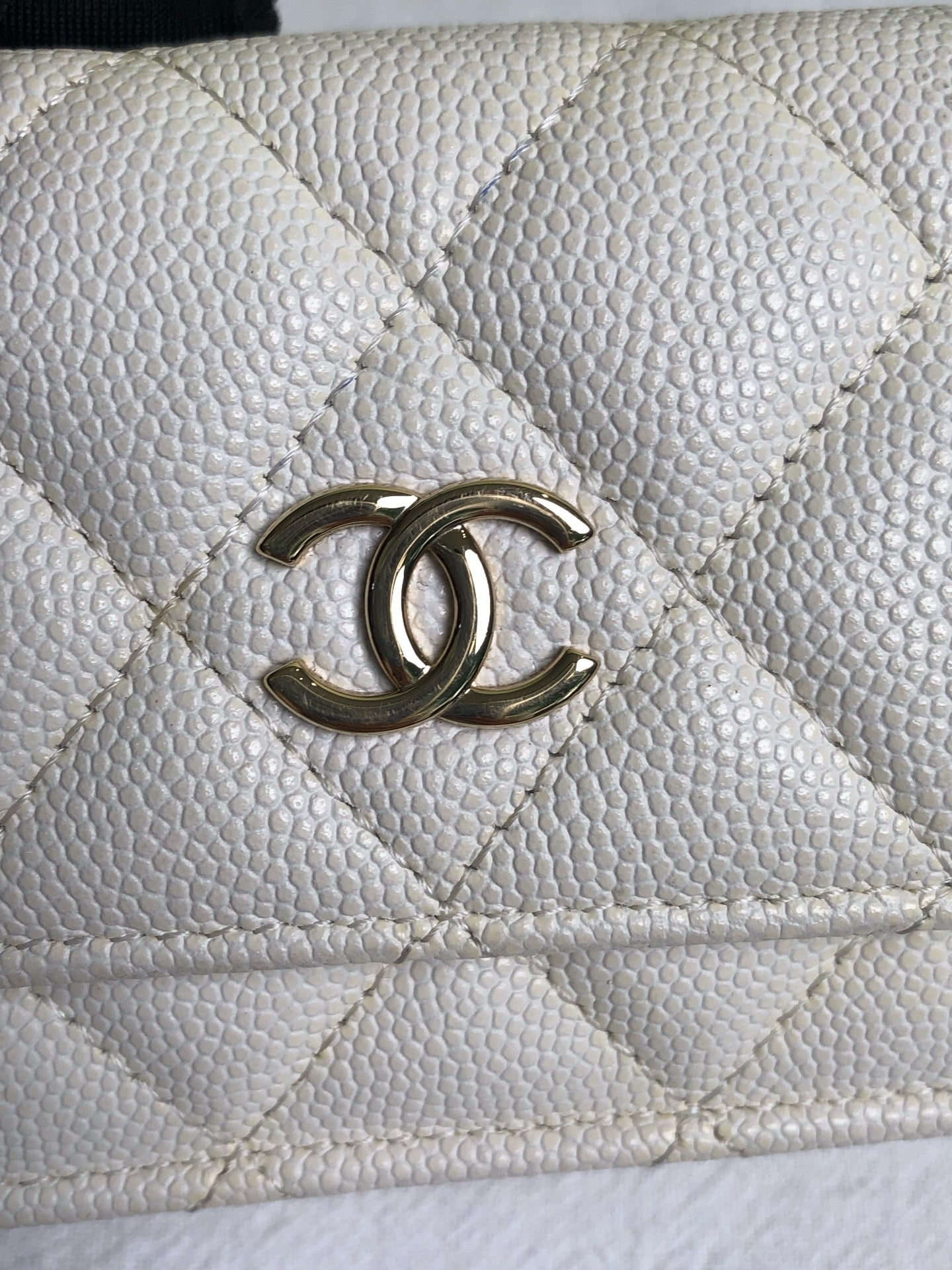 Chanel White Belt Bag & Fanny Pack