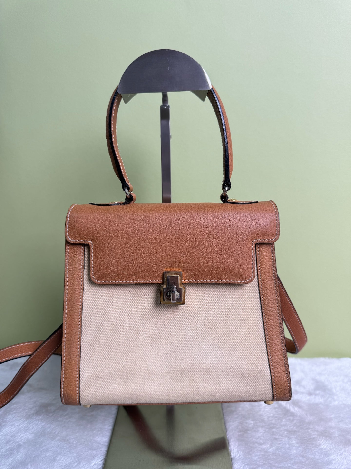 Fendi Canvas Brown Crossbody
