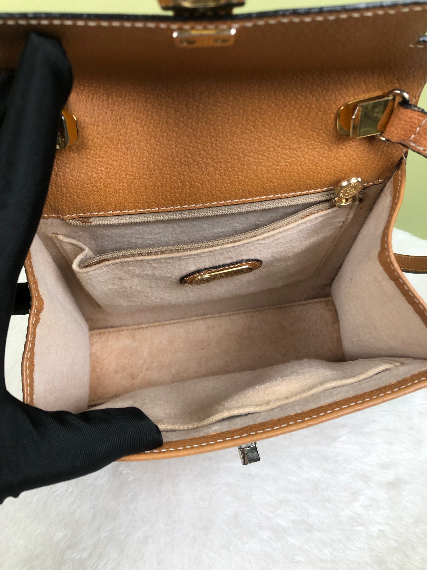 Fendi Canvas Brown Crossbody