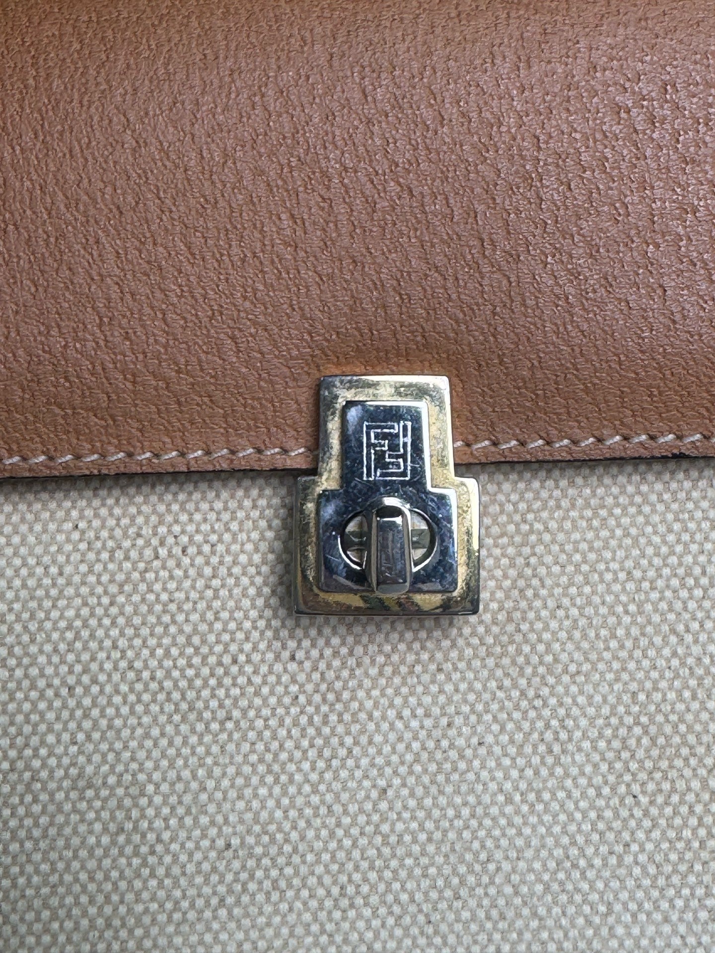 Fendi Canvas Brown Crossbody