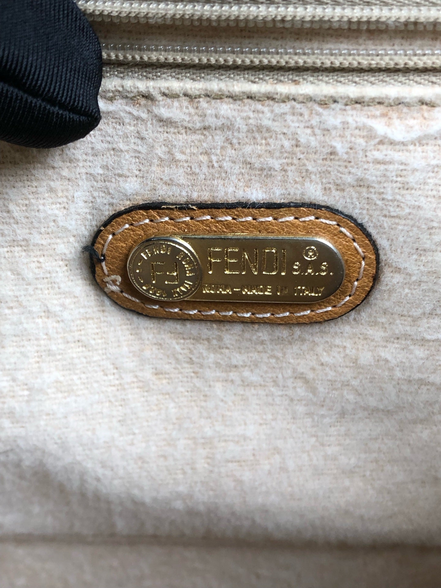 Fendi Canvas Brown Crossbody